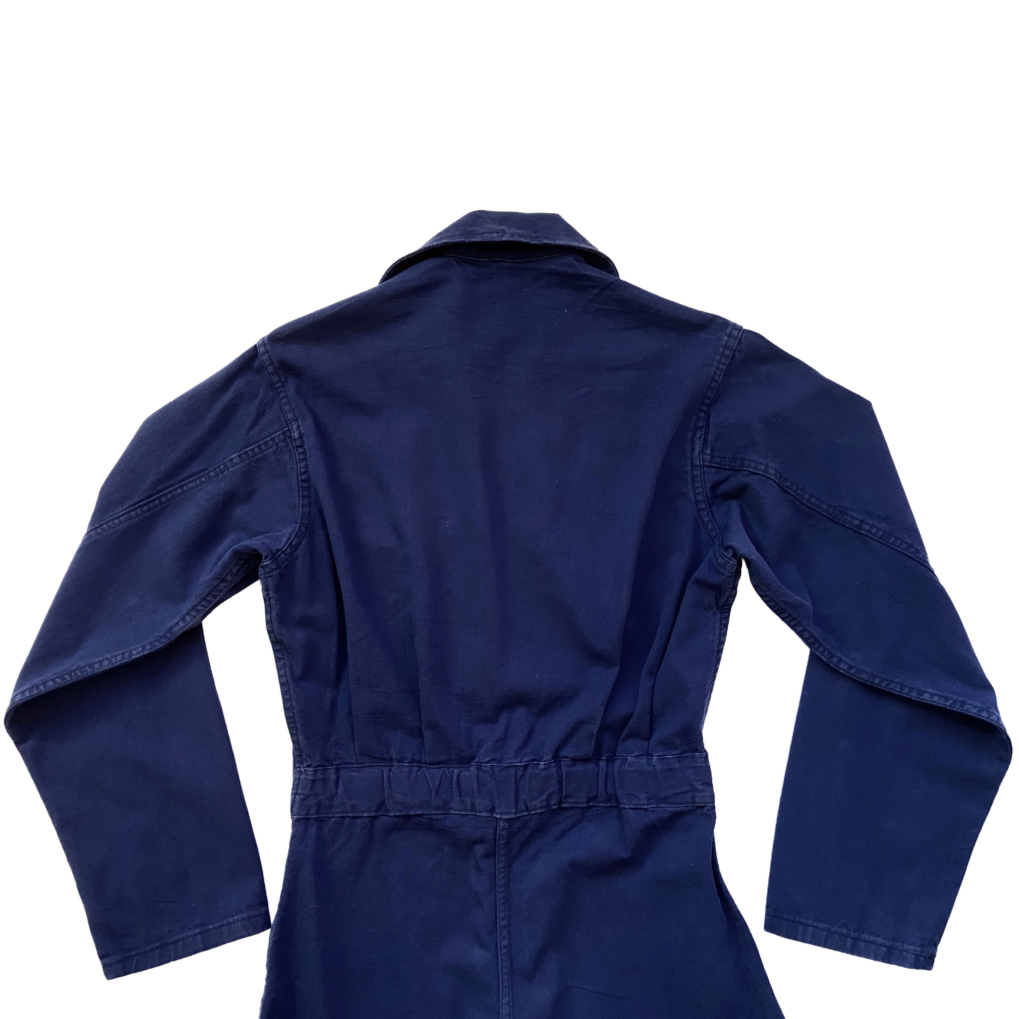 Other VINTAGE JUMPSUIT FLIGHT SUIT COVERALLS WORKWEAR BLUE Size 26" / US 2 / IT 38 - 5 Thumbnail