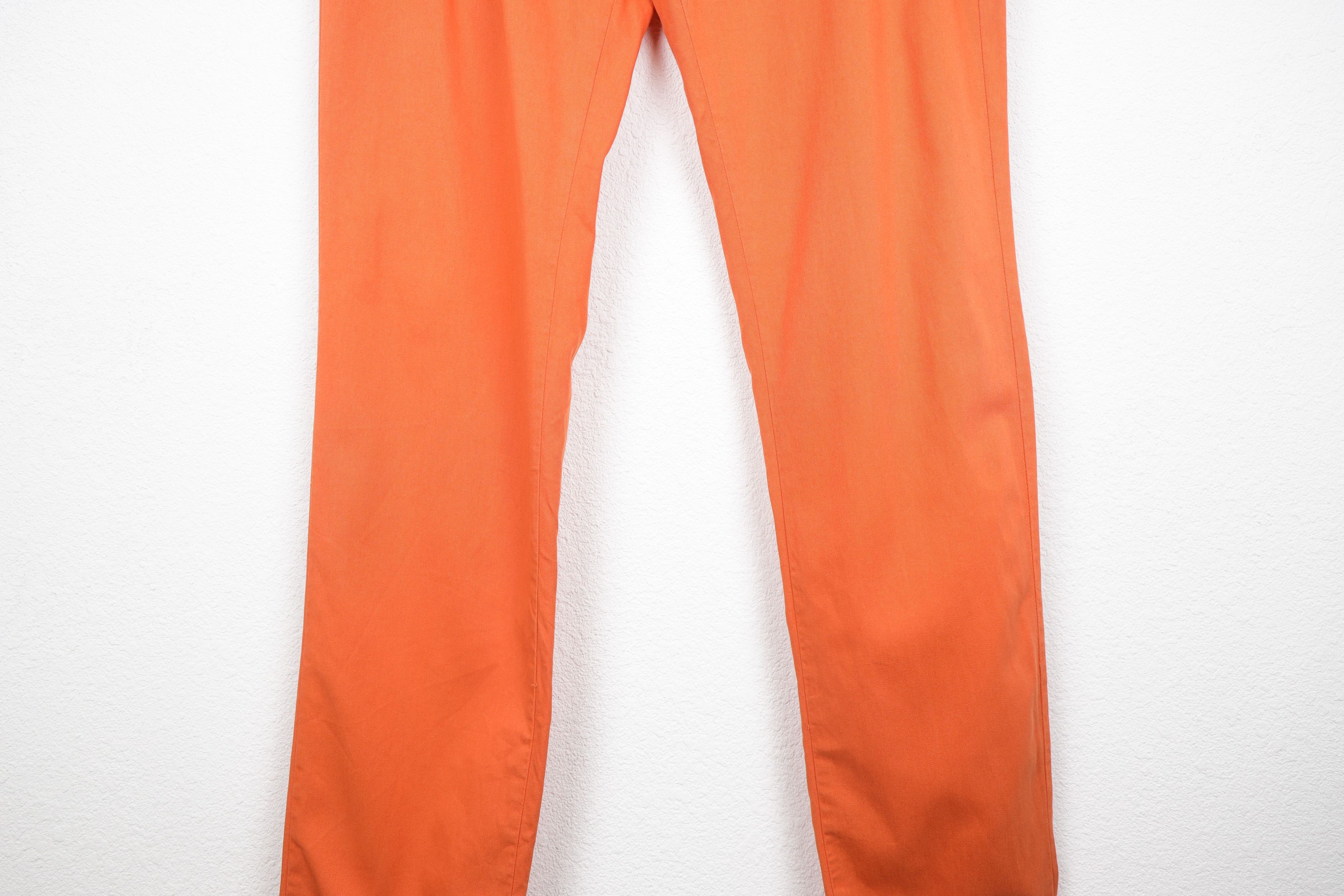 Designer × Life's a Beach × Vilebrequin Les Canebiers Orange Chino Tartane Pants Trousers Size US 31 - 3 Thumbnail