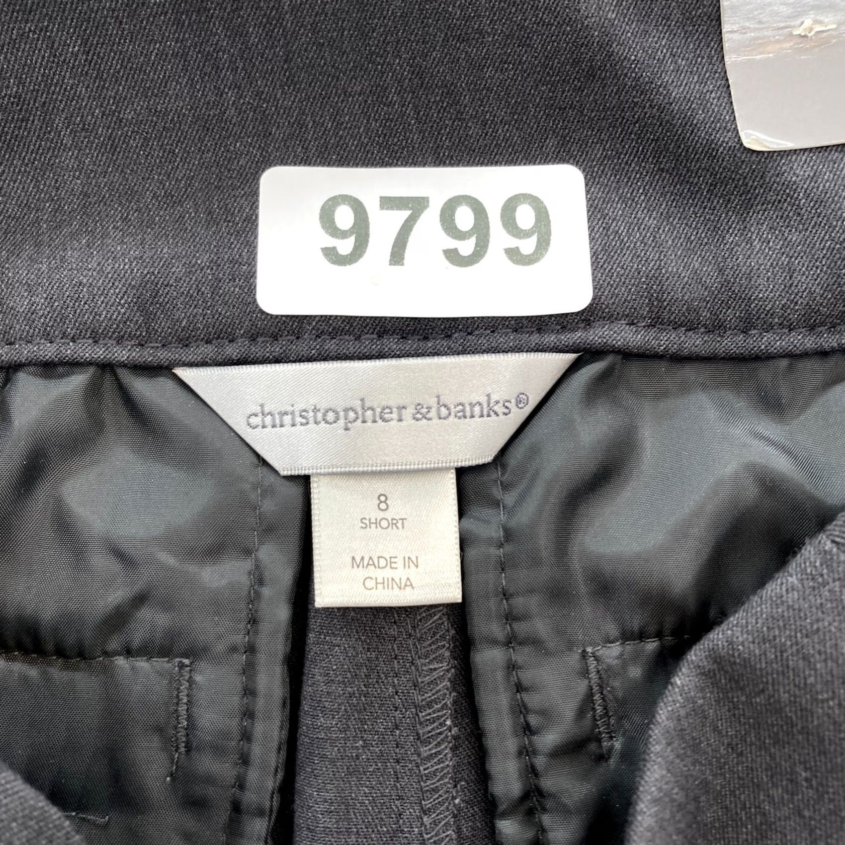 Vintage Christopher Banks Downtown Pant Women's 8 Short Gray Modern Fit Trouser Leg NWT Size 30" / US 8 / IT 44 - 4 Thumbnail