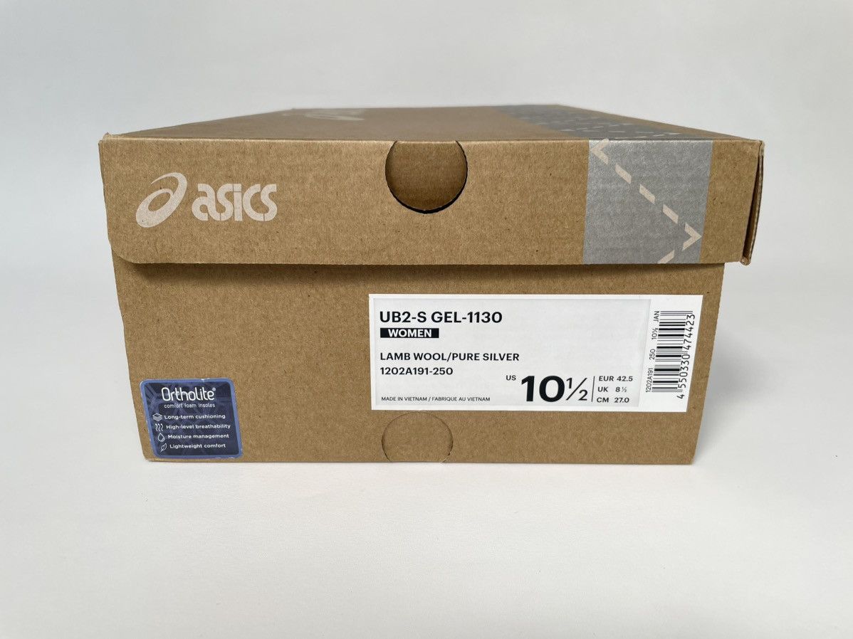 Asics × Kiko Kostadinov Lamb Wool/Pure Silver UB2-S Gel 1130 Sneakers Size US 9.5 / EU 42-43 - 17 Thumbnail