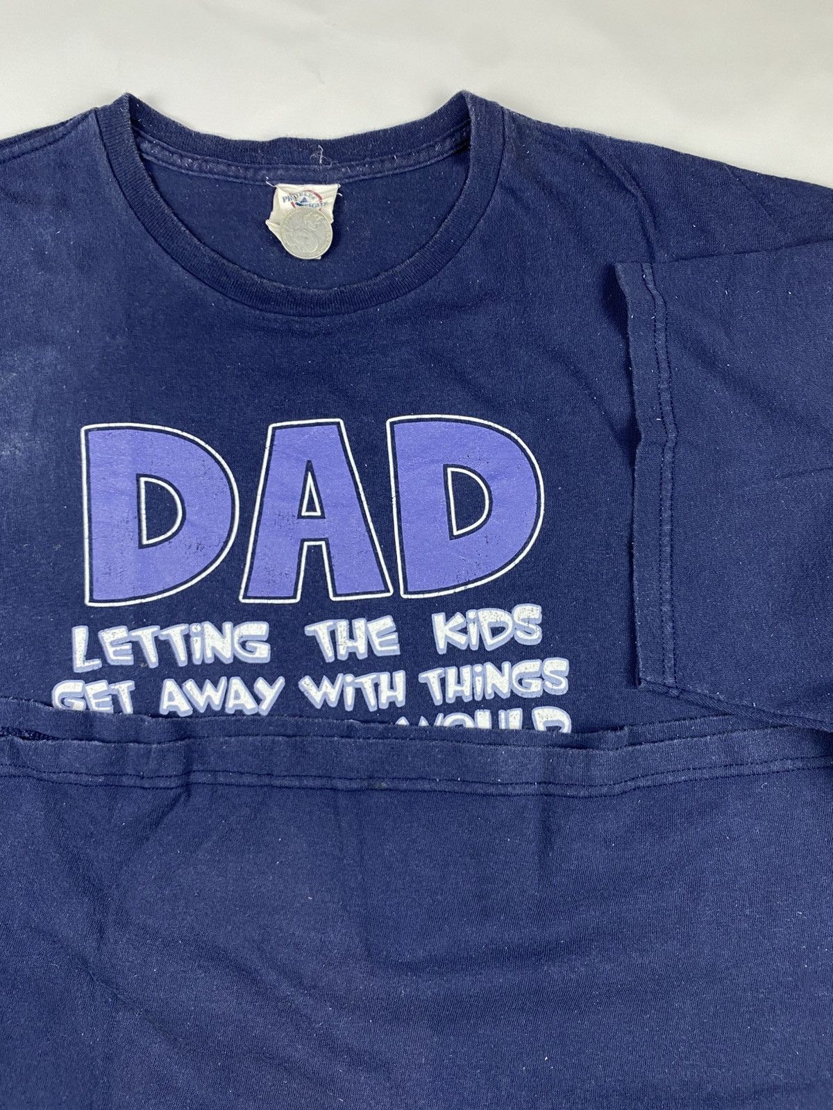 Vintage Vintage Word tee 20s navy tshirt Size US XXL / EU 58 / 5 - 3 Thumbnail