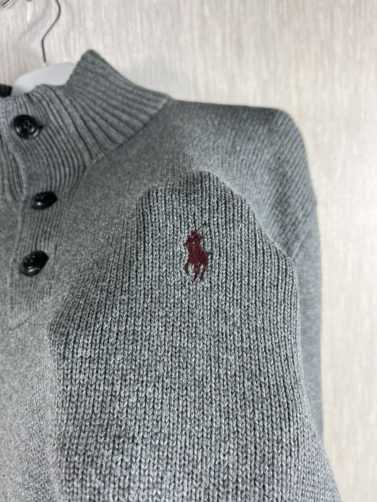 Polo Ralph Lauren × Ralph Lauren Polo Ralph Lauren vintage cotton sweater button up half zip Size US M / EU 48-50 / 2 - 8 Thumbnail