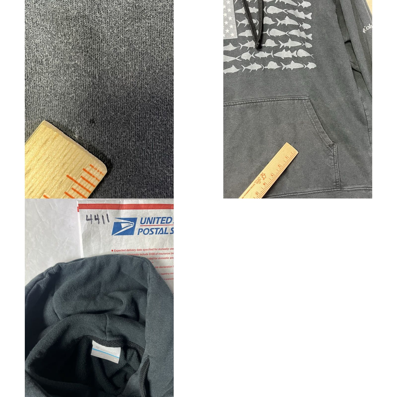 Vintage Columbia Sweatshirt Hooded PFG Black See All Pics Flag Men M Size US M / EU 48-50 / 2 - 9 Thumbnail
