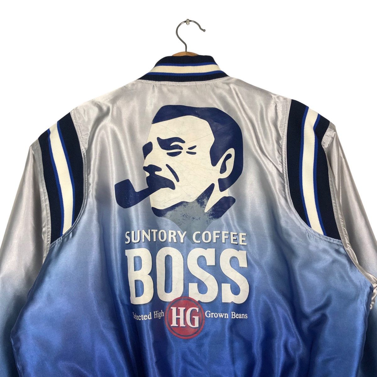 Japanese Brand 🔥Vintage Bomber Jacket Satin Sukajan Suntory Coffee Boss Size US M / EU 48-50 / 2 - 9 Thumbnail