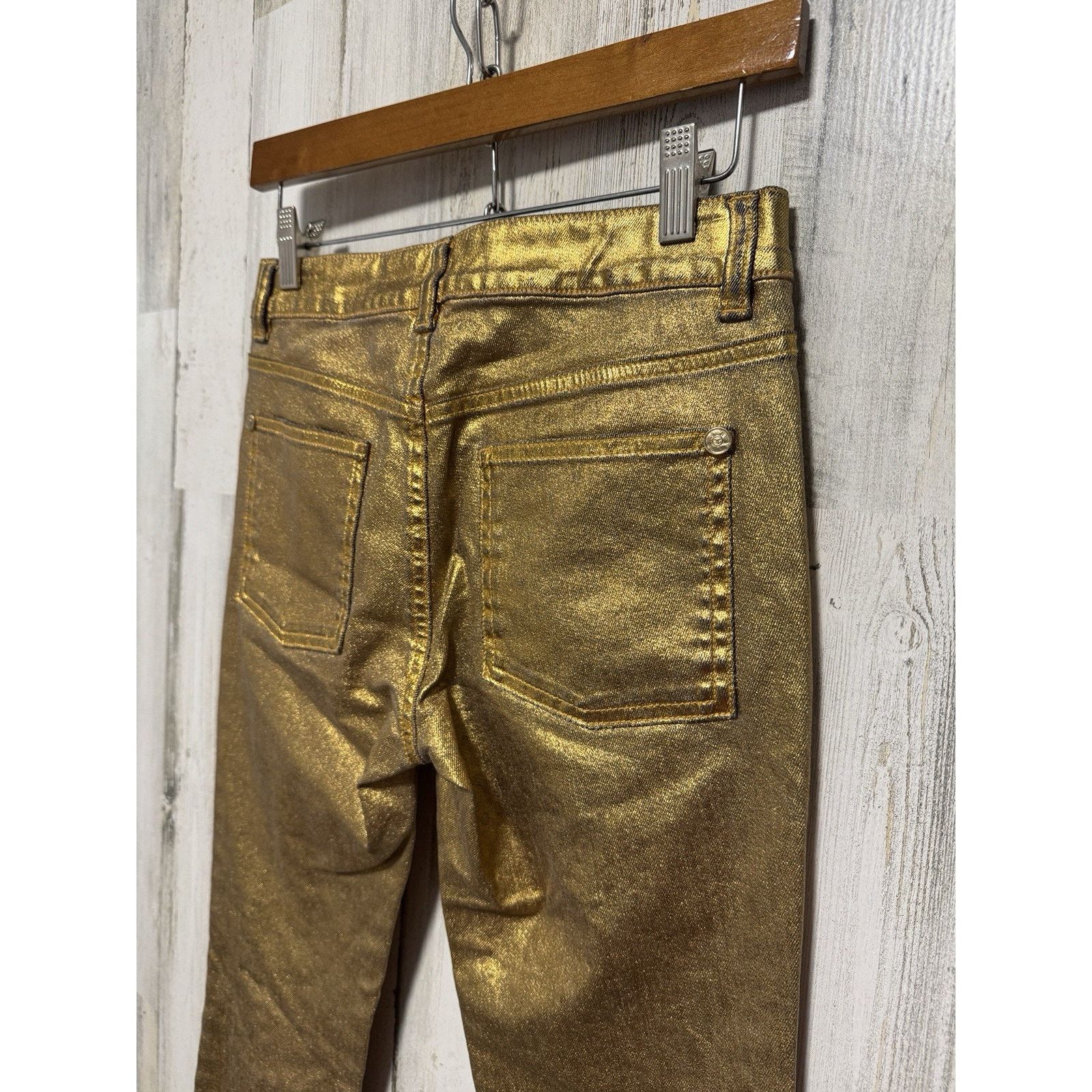 Chanel CHANEL NWT Gold Denim Djuns Size 34 $1450 Size 34" / US 12 / IT 48 - 8 Thumbnail