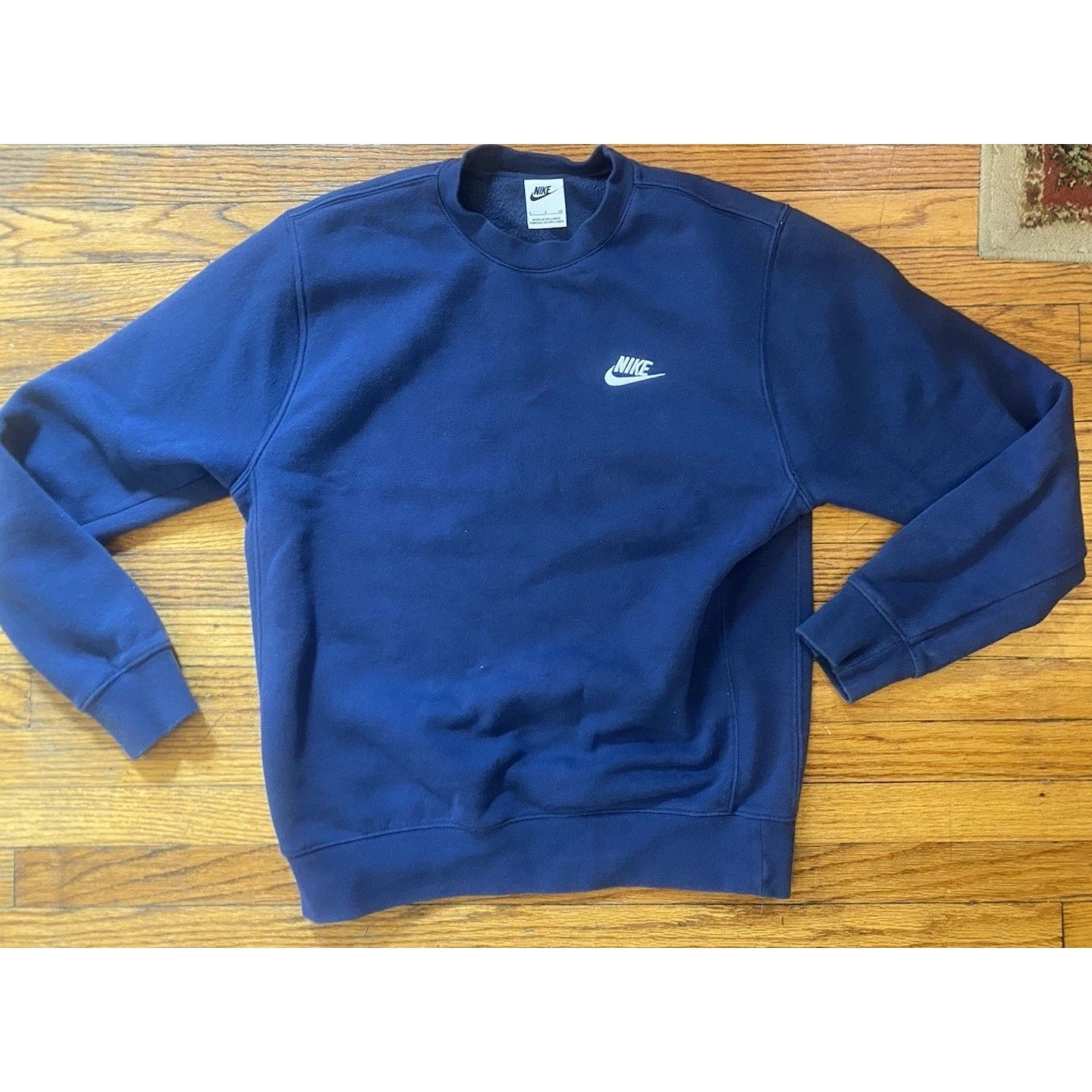 Nike Nike Sportswear Club crewneck sweatshirt Men's Small Blue Size US S / EU 44-46 / 1 - 1 Thumbnail