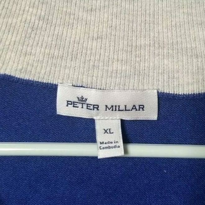 Peter Millar Peter Millar Mens XL Sweater 1/4 Zip Pullover Blue Long Sleeve Mock Neck Knit Cotton Blend Solid Pullover Mens XL Blue 1/4 Zip Mock Neck Size US XL / EU 56 / 4 - 8 Thumbnail