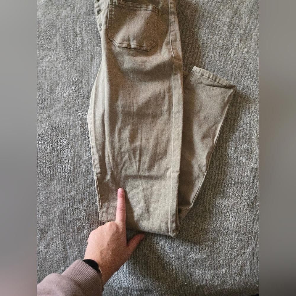 Designer OAT Light Olive Skinny Jean Size 27" / US 4 / IT 40 - 3 Thumbnail