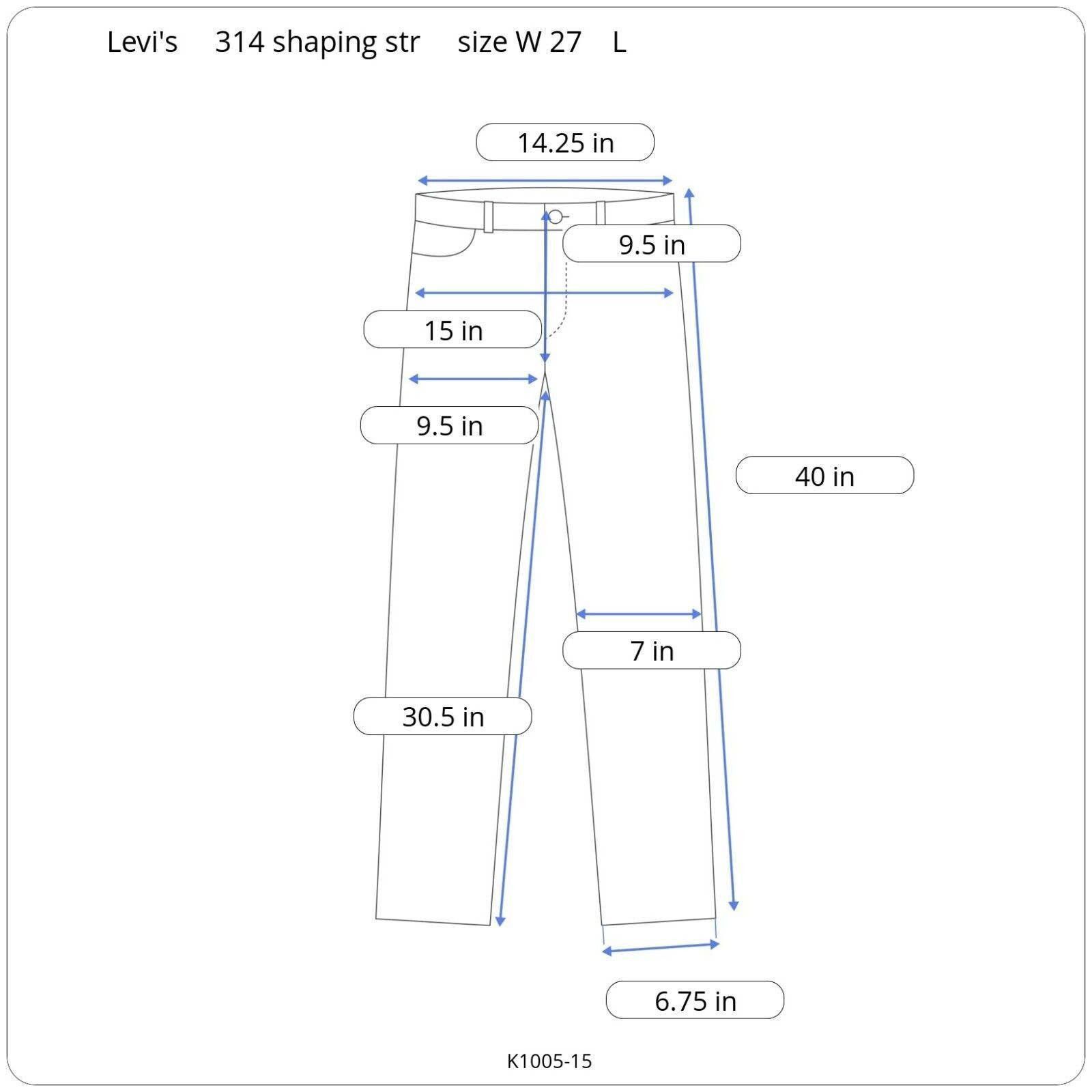 Levi's Levi's 314 shaping straight hypersoft jeans size W 27 L 30 Size 27" / US 4 / IT 40 - 6 Thumbnail