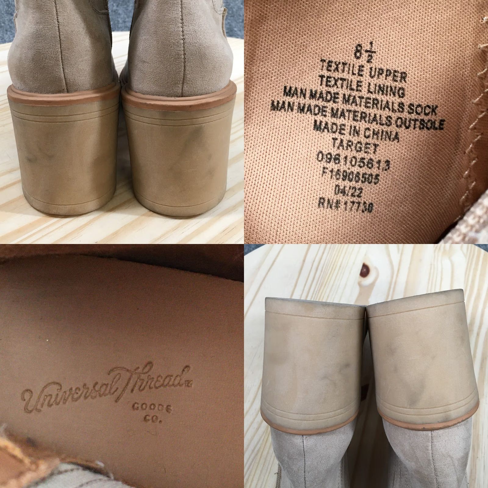 Vintage Universal Thread Katrina Booties Womens 8.5 Brown Boots Katrina Platform Heels Ankle Booties Women Brown Platform Heel Bootie Square Toe? Size US 9 / IT 39 - 10 Thumbnail
