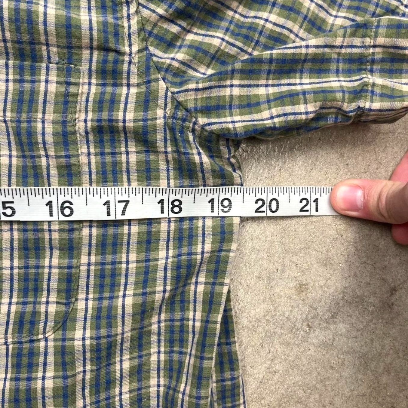 Cherokee VINTAGE Y2K Cherokee Button Shirt Green Plaid Short Sleeve Mens Small Size US S / EU 44-46 / 1 - 4 Thumbnail