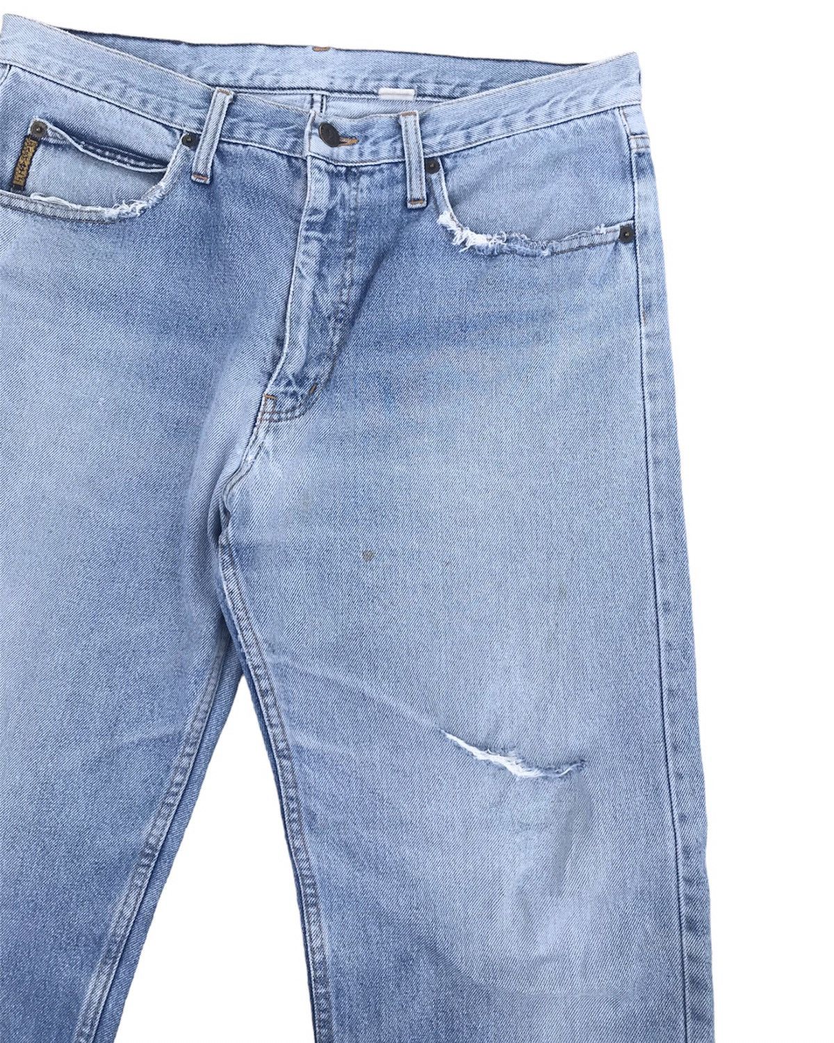 Armani × Giorgio Armani × Vintage Vintage Distressed Armani Jeans Made in Italy Denim Size US 34 / EU 50 - 4 Thumbnail