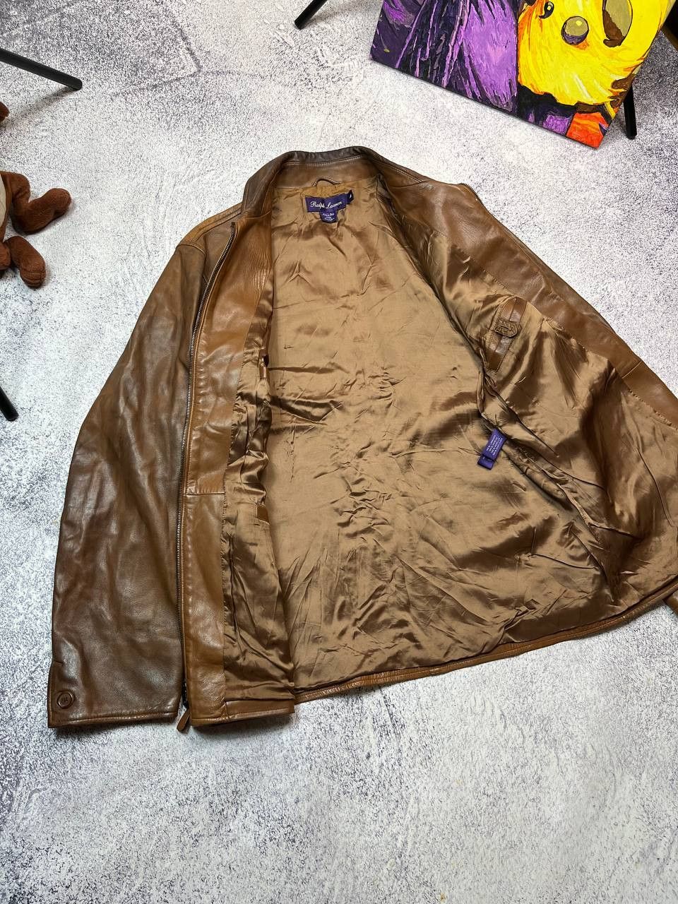 Ralph Lauren Purple Label Ralph Lauren Purple Label Leather Zip Jacket Size US M / EU 48-50 / 2 - 3 Thumbnail