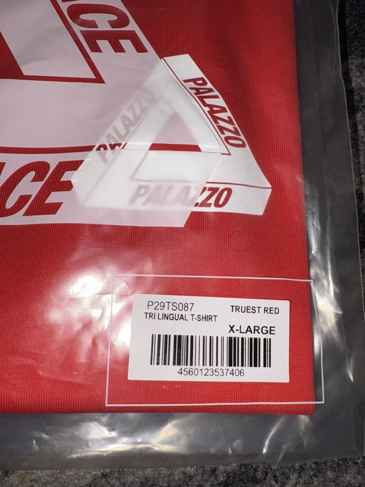 Palace Palace Italian Tri Lingual T-Shirt Red Size US XL / EU 56 / 4 - 4 Thumbnail