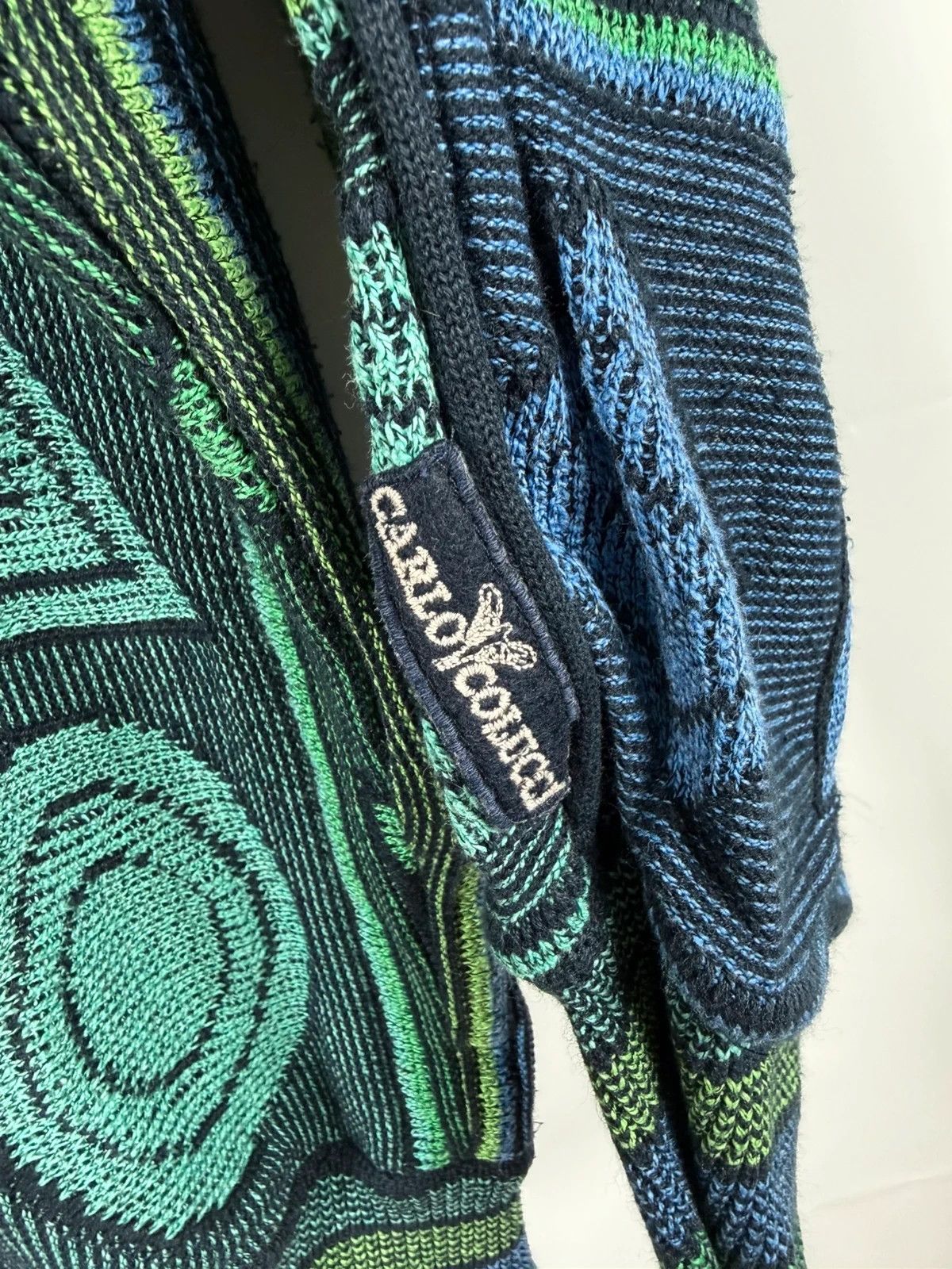 Carlo Colucci Carlo Colucci Vintage Sweater Geometric Knit size 52 Size US L / EU 52-54 / 3 - 3 Thumbnail