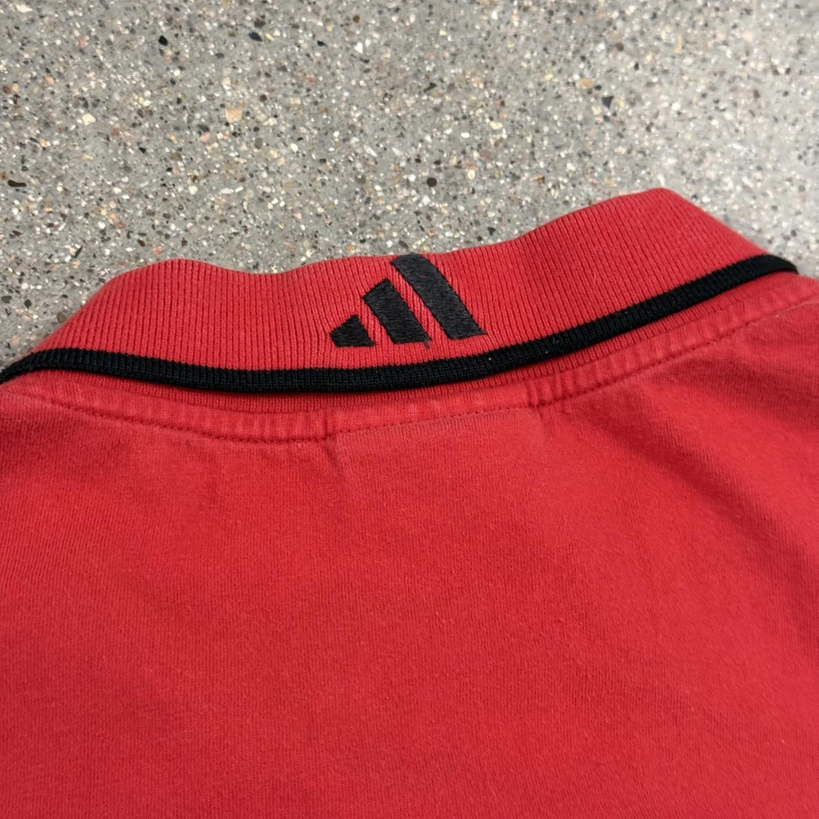 Adidas Vintage Adidas Nebraska Cornhuskers Polo 2XL Red Size US XXL / EU 58 / 5 - 10 Thumbnail