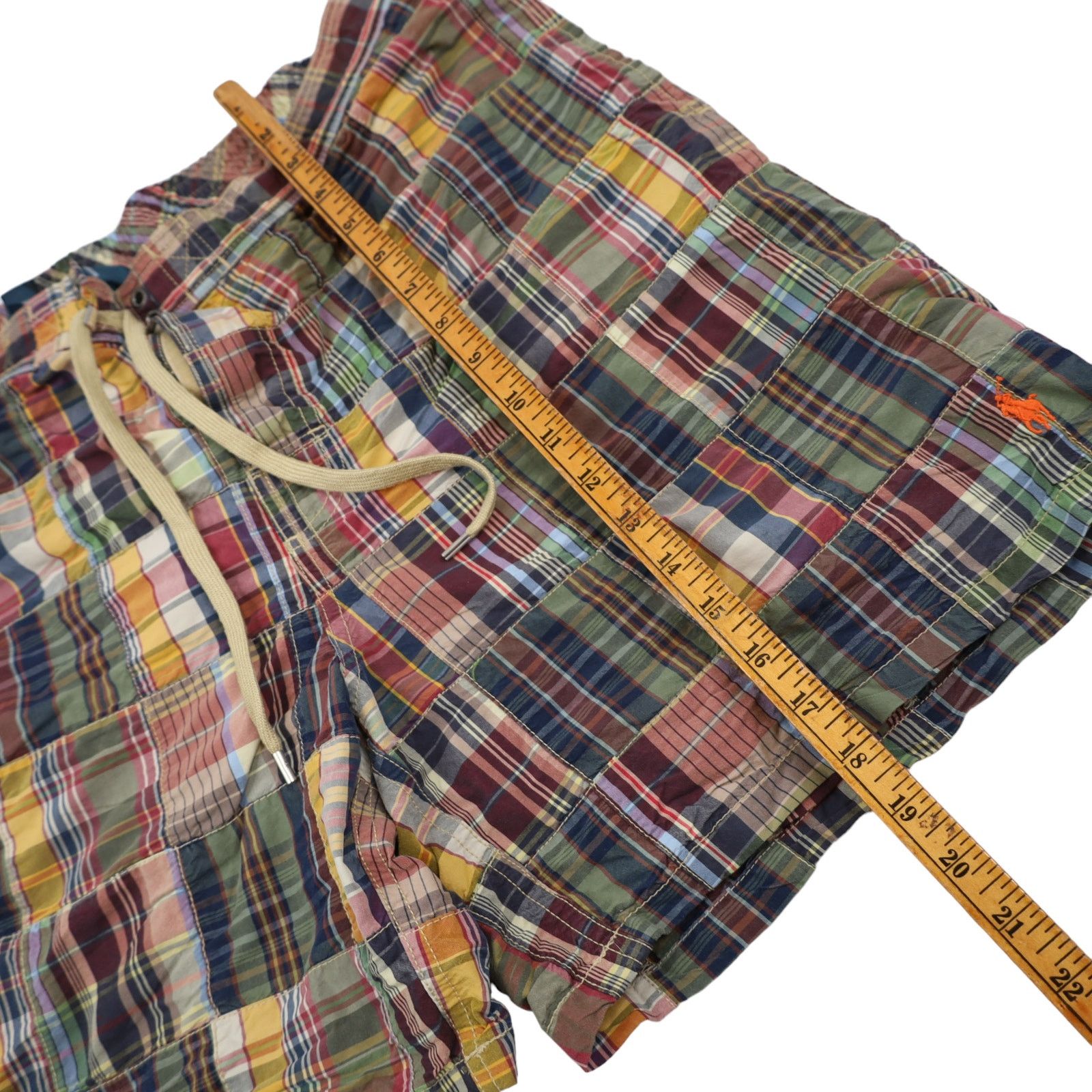 Polo Ralph Lauren × Vintage Vintage Polo Ralph Lauren Patchwork Swim Trunks Size US 36 / EU 52 - 6 Thumbnail