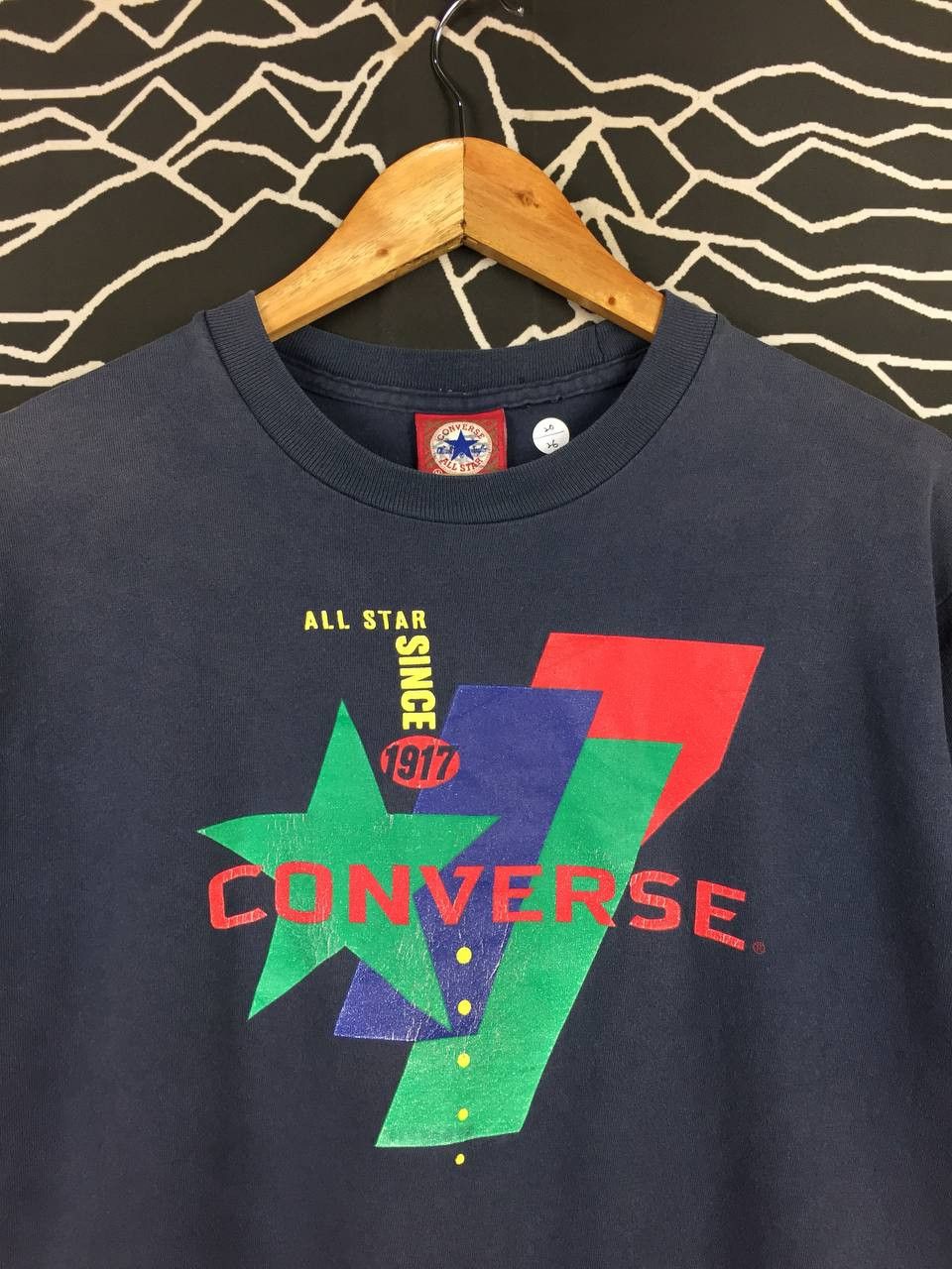 Converse Vtg 90s Converse All Star Retro Logo Made In Usa Tee Size M Size US M / EU 48-50 / 2 - 3 Thumbnail