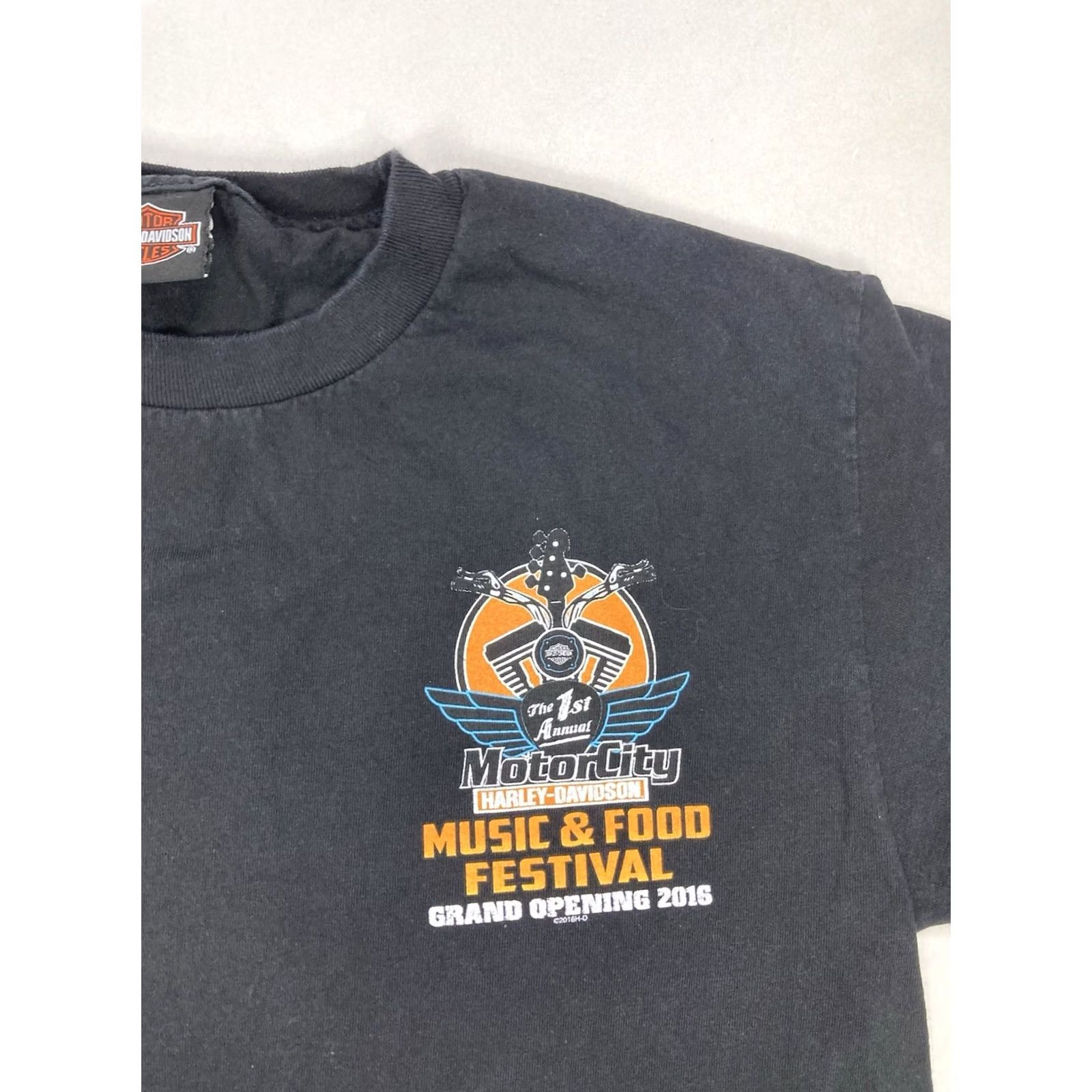 Harley Davidson Harley-Davidson T-Shirt Men Medium Black Logo City Motorcycle Graphic Print Crew Neck Short Sleeve Size US M / EU 48-50 / 2 - 4 Thumbnail