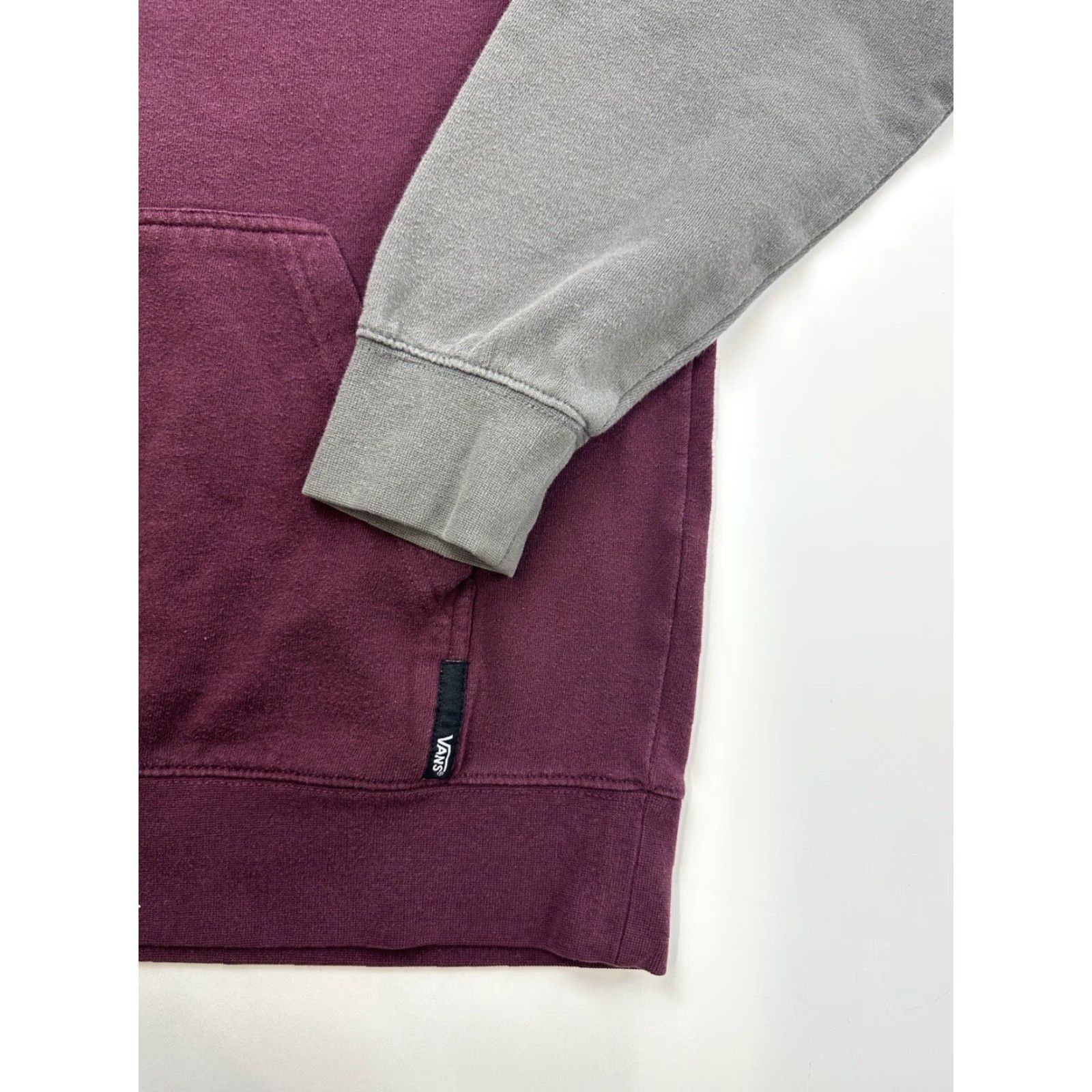 Vans Vans Hoodie Sweatshirt Men’s M Red Gray Colorblock Logo Long Sleeve Size US M / EU 48-50 / 2 - 2 Thumbnail
