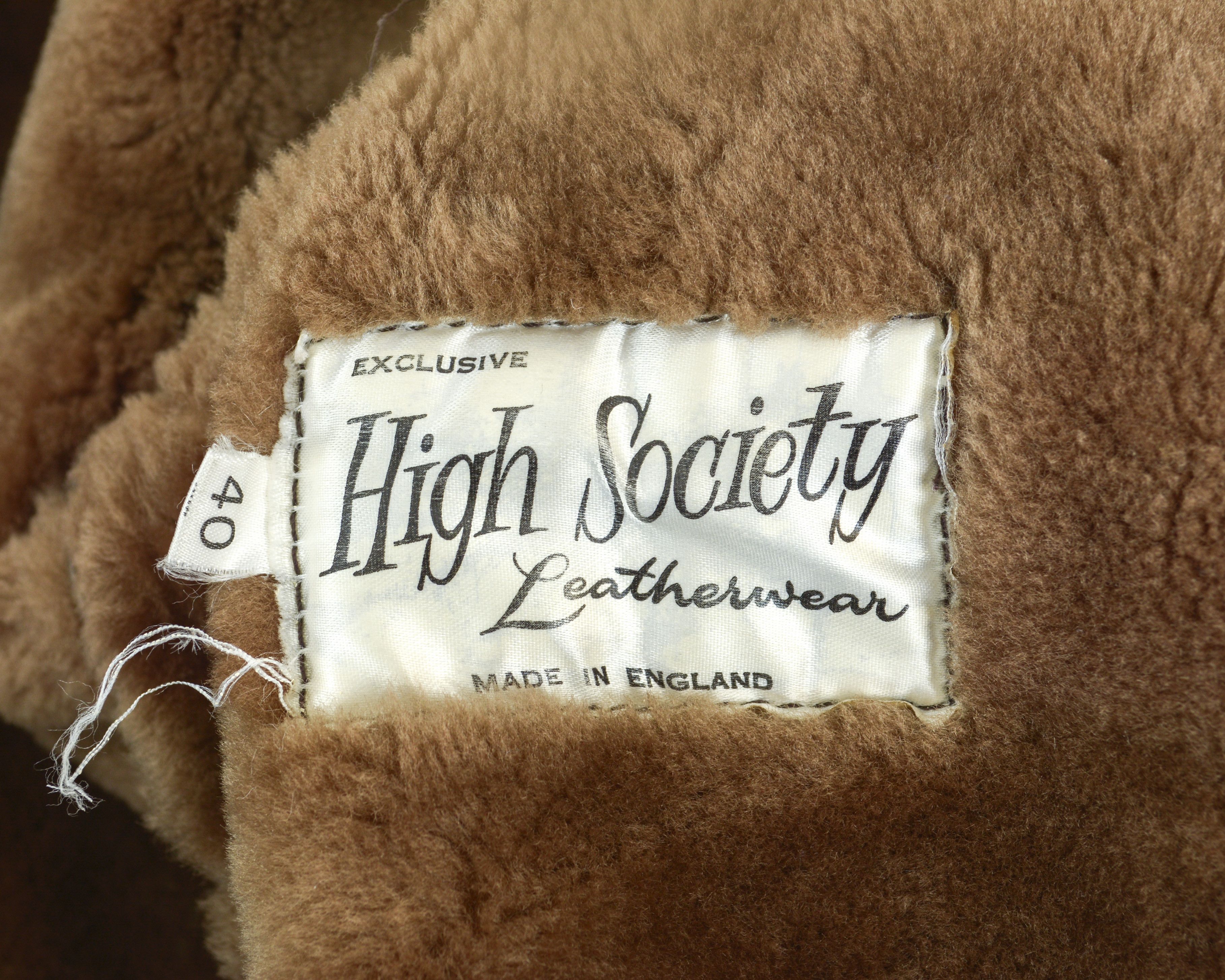 Genuine Leather × Vintage High Society Leatherwear Suede Leather Jacket Fur Lined Coat Size M / US 6-8 / IT 42-44 - 8 Thumbnail