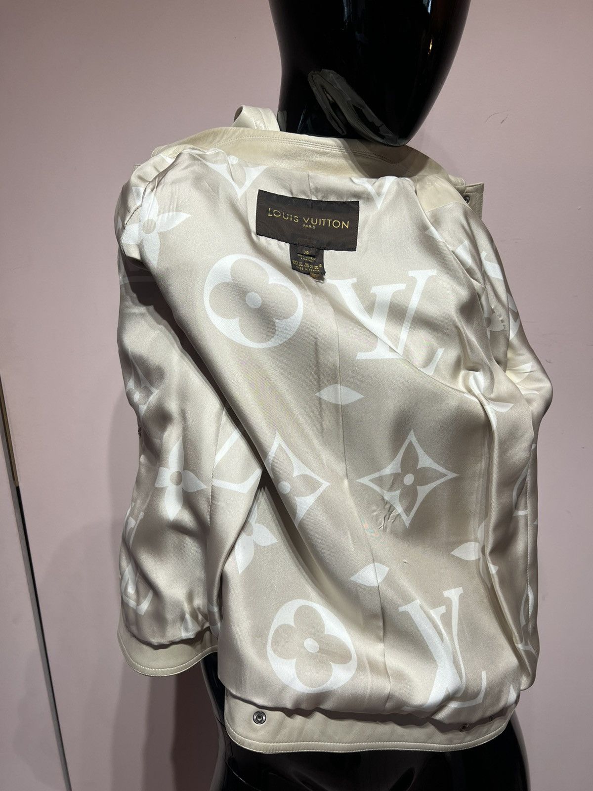 Louis Vuitton Louis Vuitton leather jacket Size S / US 4 / IT 40 - 3 Thumbnail