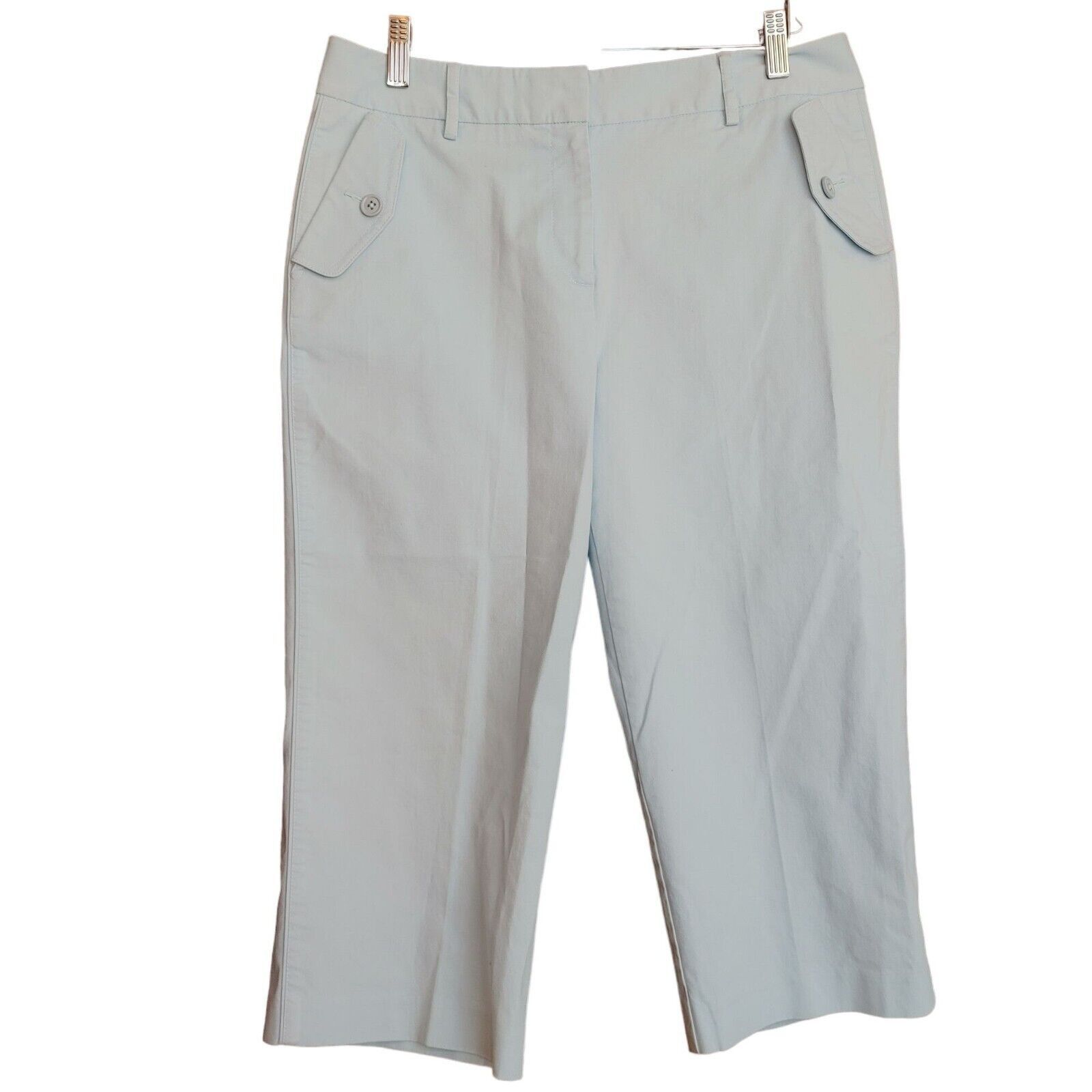 Other Talbot's Petite Women's Stretch Light Blue Capri Pants 10 Size 32" / US 10 / IT 46 - 1 Thumbnail