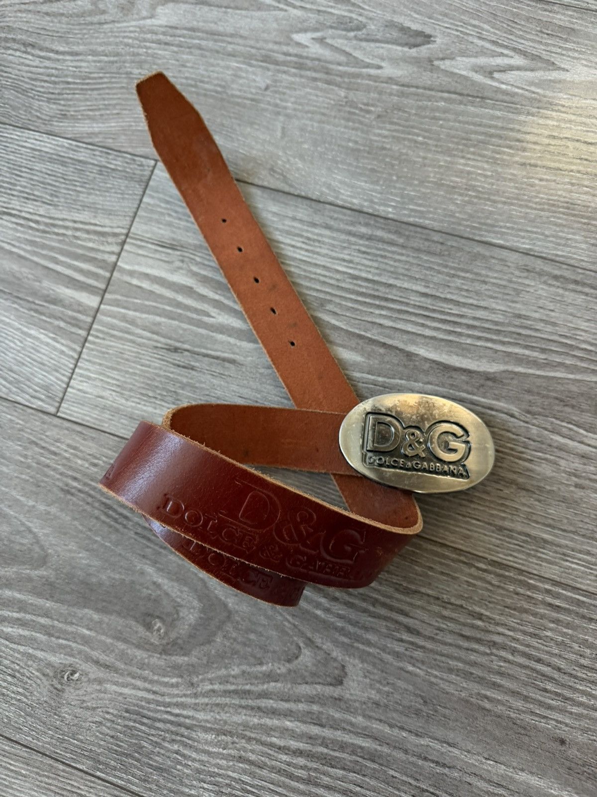 Dolce & Gabbana Rare Vintage D&G Dolce&Gabbana 115 Leather Belt Size ONE SIZE - 10 Thumbnail