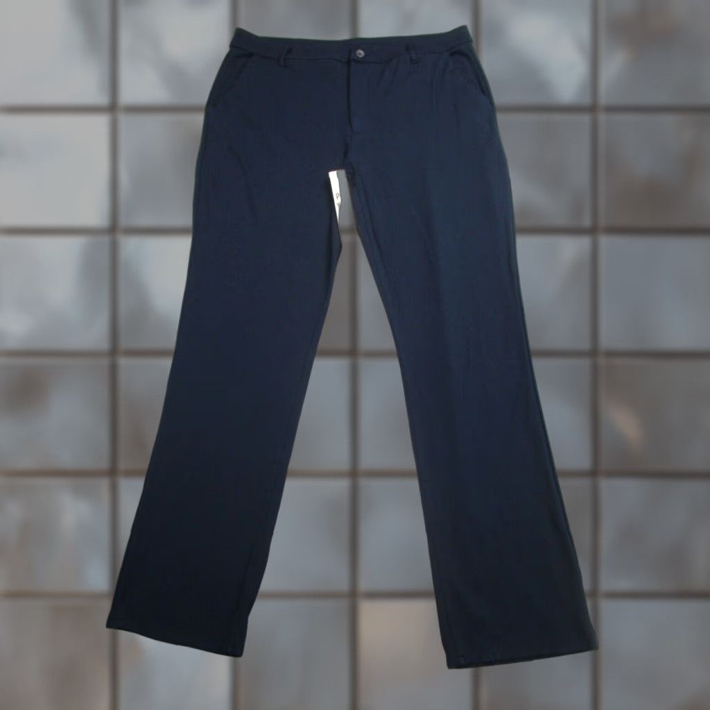 Vintage True Classic Pants Mens Slim Blue 38x32 Chino Straight Waist 38 32 Inseam 32 Stretch Tech Work Commuter Casual Formal Size US 38 / EU 54 - 1 Thumbnail