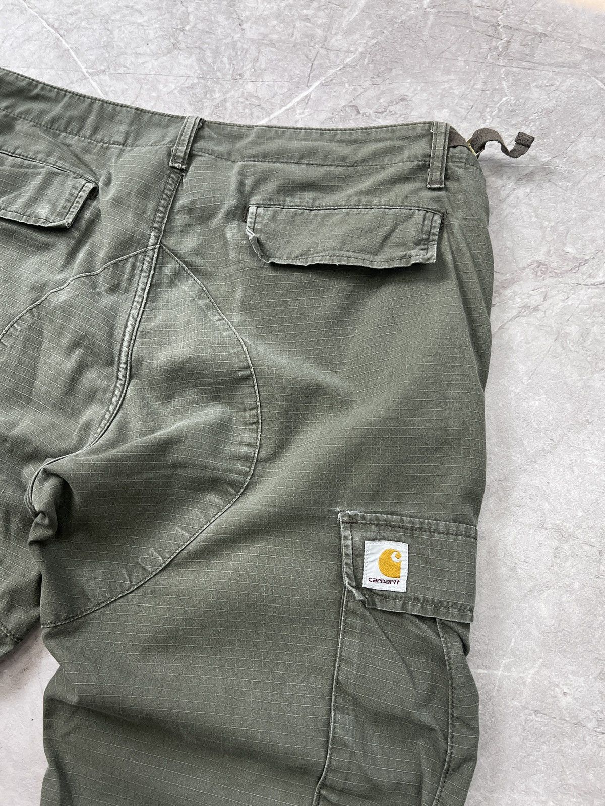 Carhartt × Vintage VINTAGE CARGO AVIATION DISTRESSED 2000s pants y2k olive Size US 34 / EU 50 - 17 Thumbnail