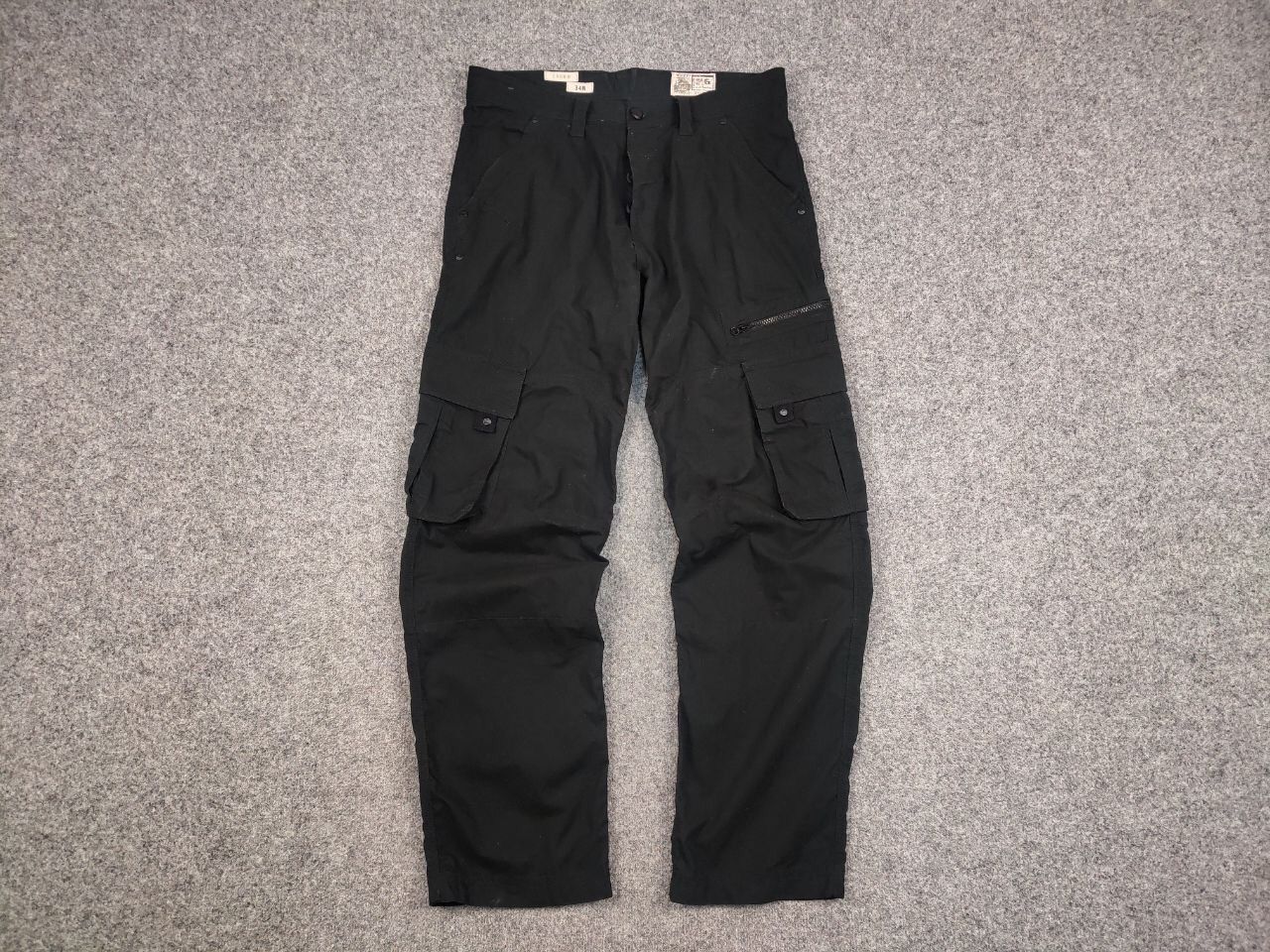 Japanese Brand Vintage Japan style Black Cargo Zip Pants Y2K Size US 34 / EU 50 - 13 Thumbnail