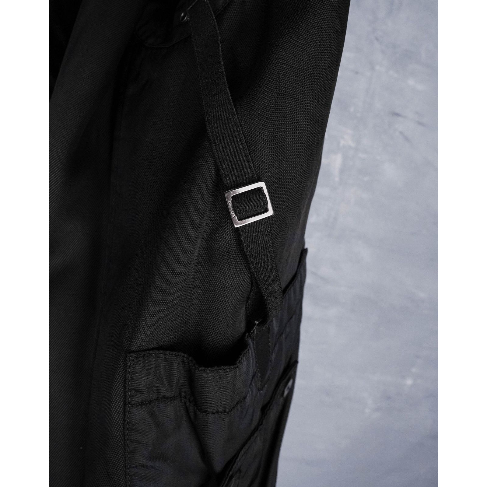 Prada Vintage prada black padded nylon button front coat jacket Size US L / EU 52-54 / 3 - 10 Thumbnail