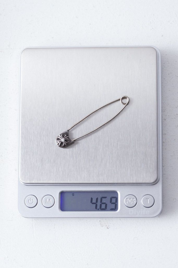 Chrome Hearts Large safety pin brooch with diamond Size ONE SIZE - 11 Thumbnail