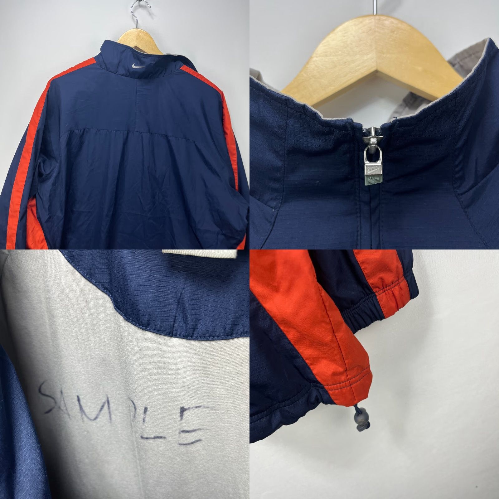 Nike VINTAGE Nike Track Windbreaker Jacket L Mens Blue Size US L / EU 52-54 / 3 - 8 Thumbnail