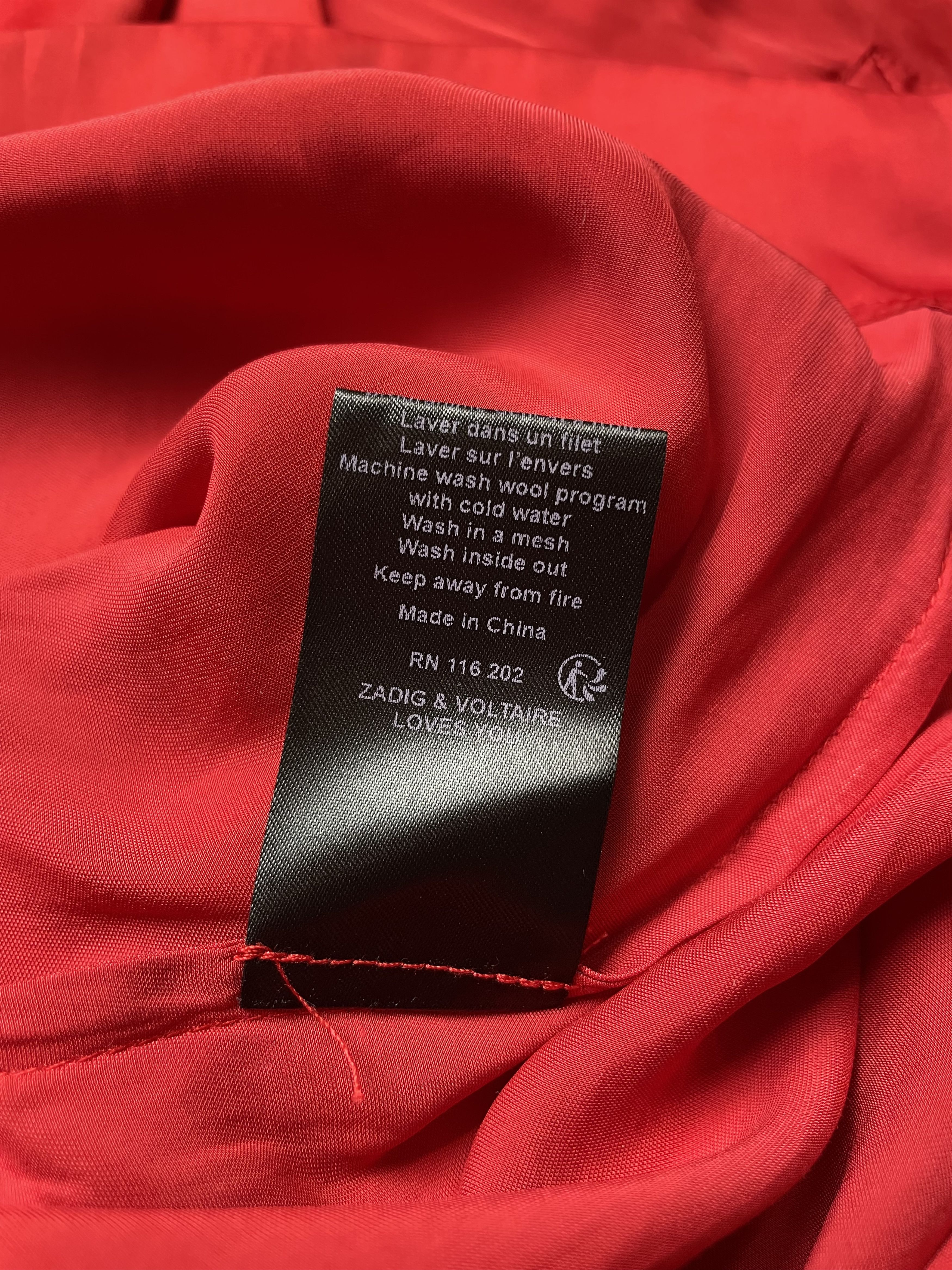 Zadig & Voltaire Zadig & Voltaire Red Satin Midi Dress Size L Size L / US 10 / IT 46 - 11 Thumbnail