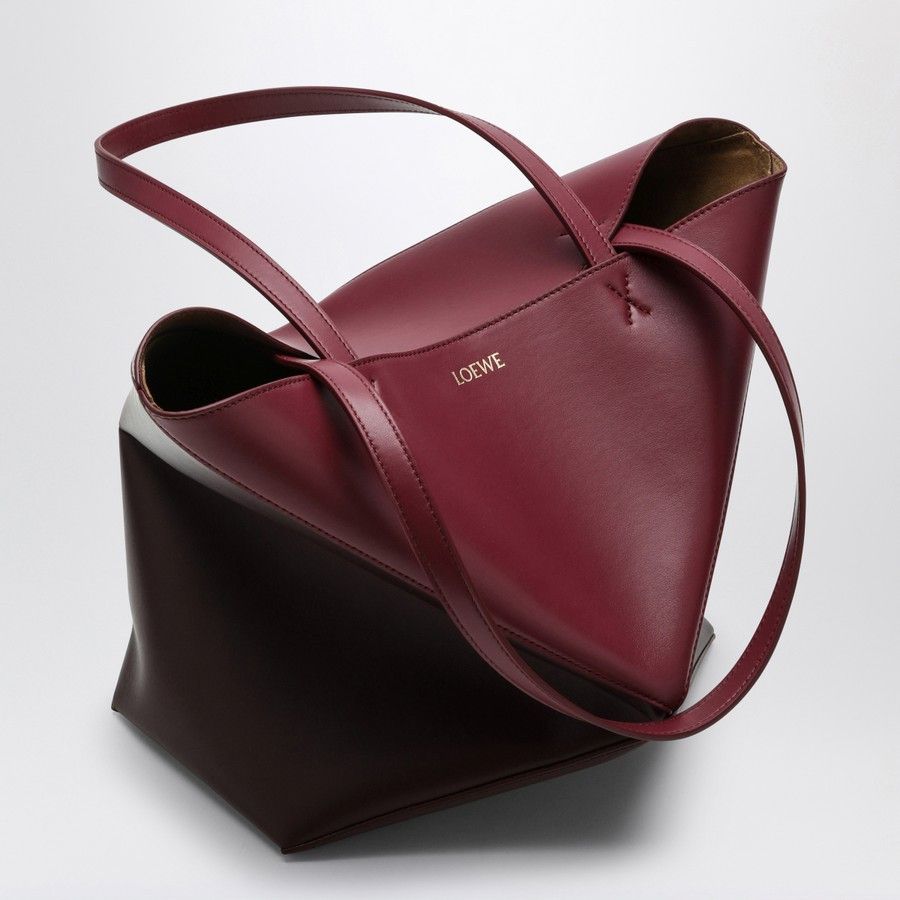 Loewe o1d2blof0824 Size: OS / Puzzle Fold Tote Bag in Burgundy Size ONE SIZE - 5 Thumbnail