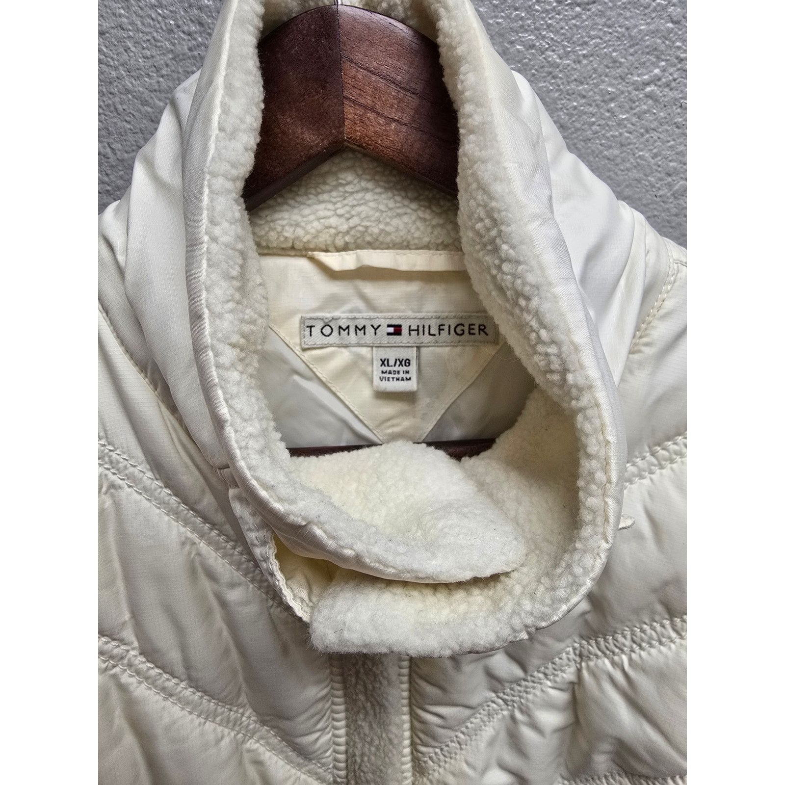 Tommy Hilfiger Womens Tommy Hilfiger White Quilted Jacket XL Ivory Coat Size XL / US 12-14 / IT 48-50 - 7 Thumbnail