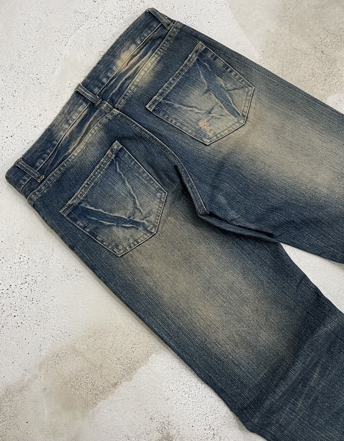 PPFM Vintage 90’s Japan Designer Ppfm Revolution Distressed Denim Size US 32 / EU 48 - 11 Thumbnail