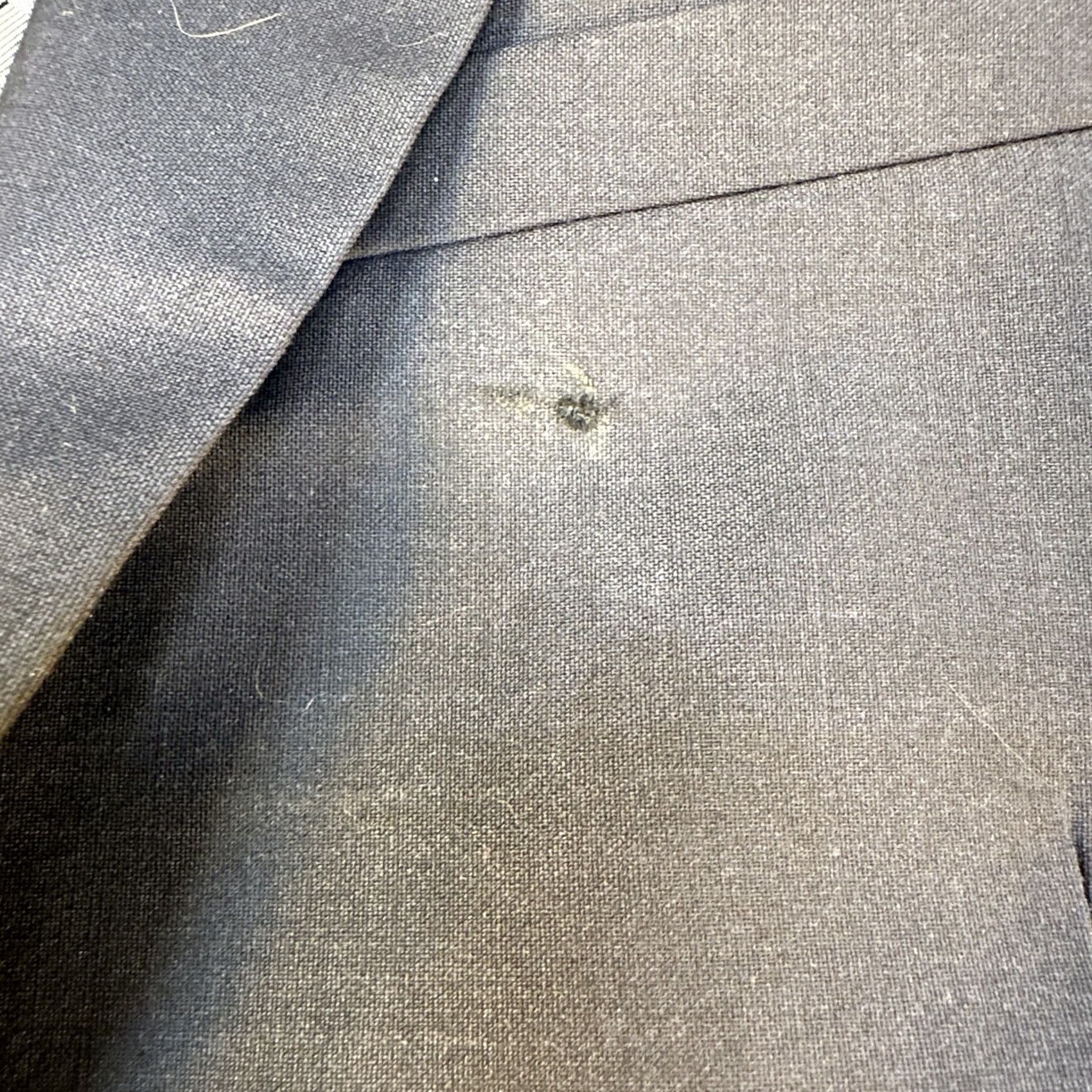 Express Express Blazer Suit Blue Slim Fit 2-Button Short Jacket Men 36 Regular Pants 32x30 Cotton Blend Weave Sports Theme Size US 36 / EU 52 - 3 Thumbnail
