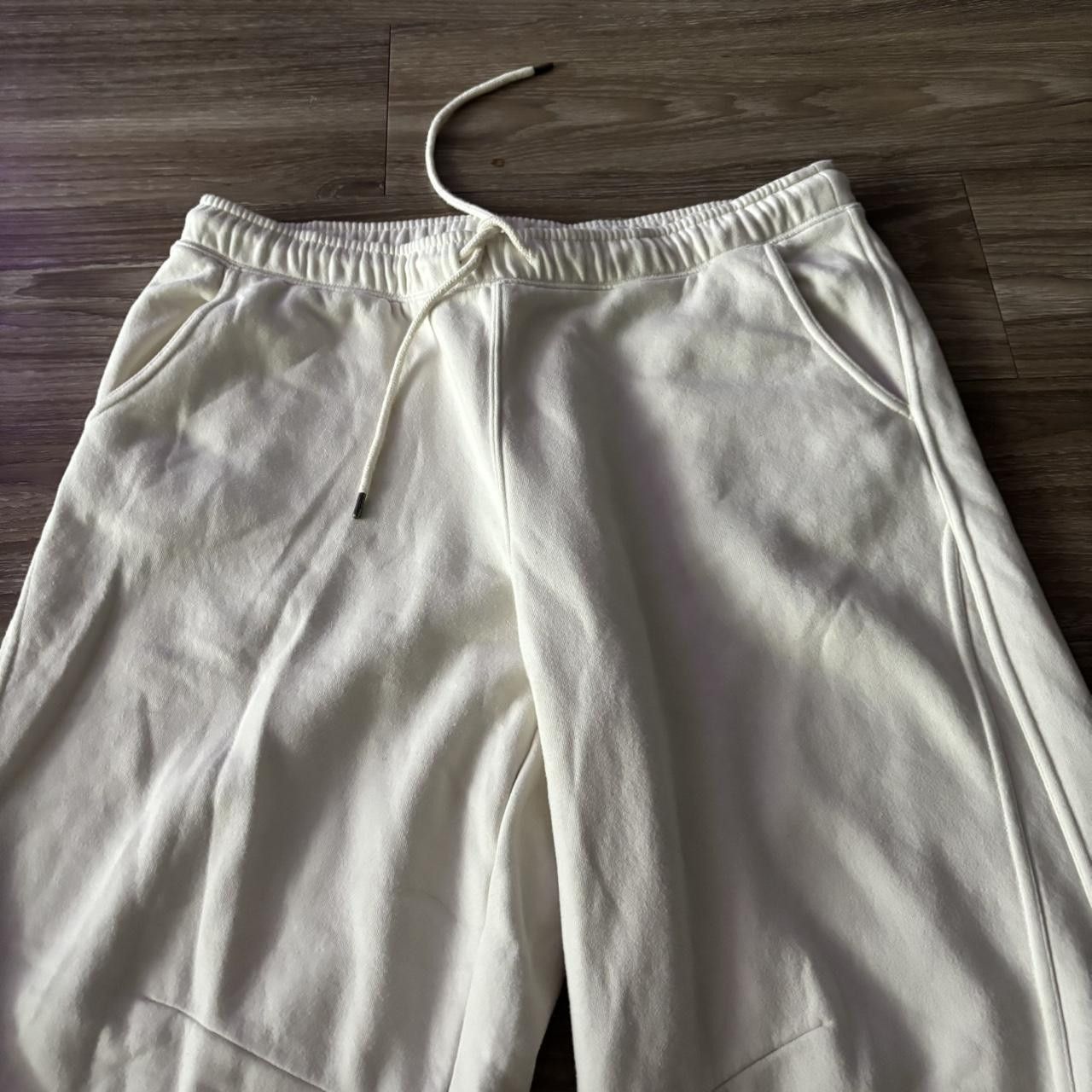 Vintage Crazy Vintage Y2K/2000s Baggy Cream Skater Style Essential Sweatpants! Fits L Size US 36 / EU 52 - 4 Thumbnail