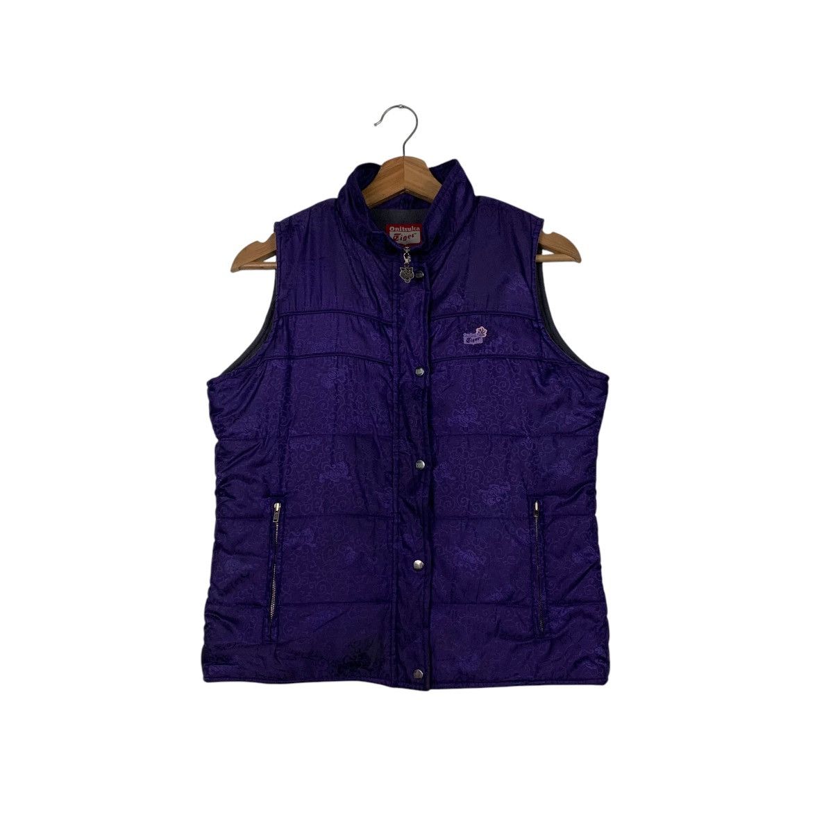 Asics ONITSUKA TIGER Purple Puffer Vest #2345-C105 Size S / US 4 / IT 40 - 1 Thumbnail