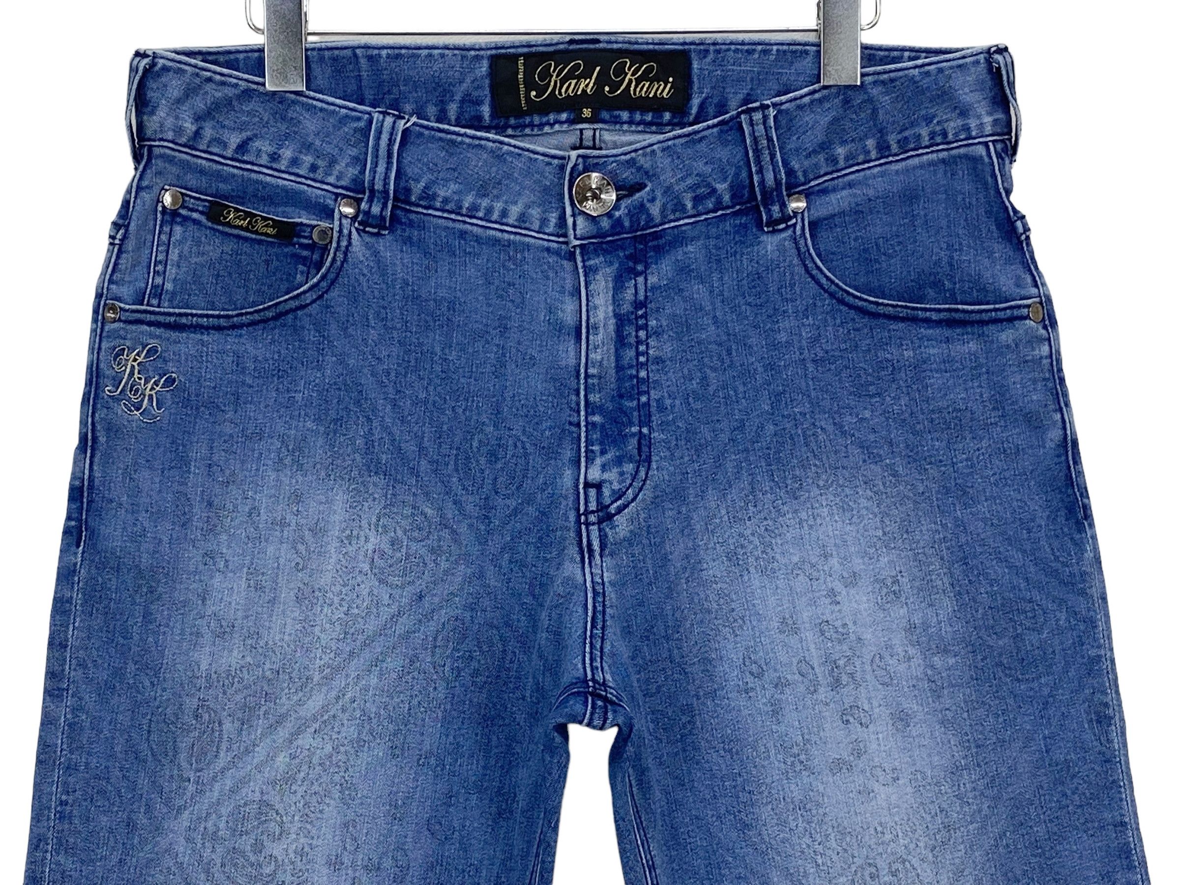 Karl Kani Short Denim Baggy Jeans Hip Hop Skateboard Pants Size US 34 / EU 50 - 2 Thumbnail