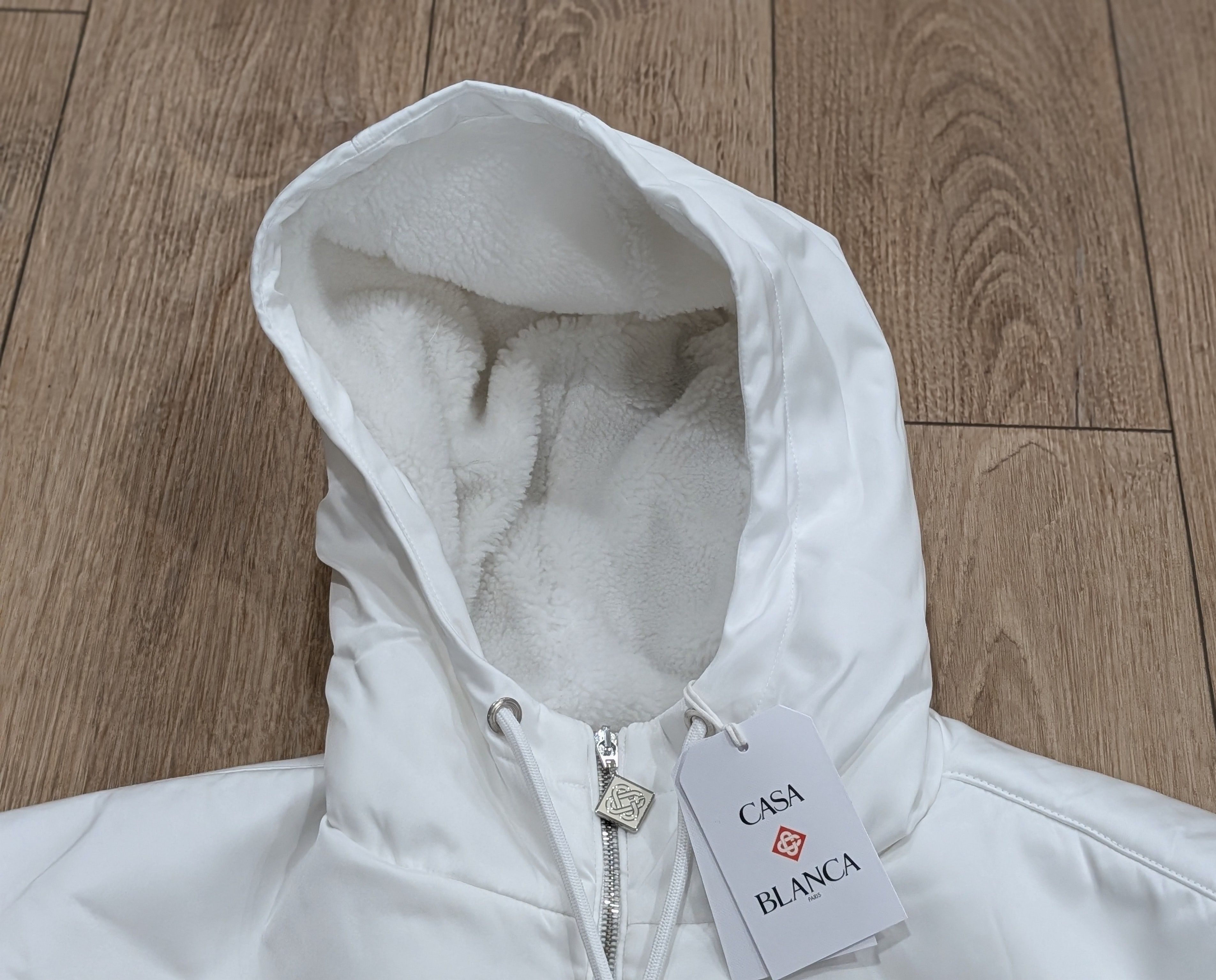Casablanca Casablanca "Ski Print" Fleece Zip Up Hoodie White/Blue XL Size US XL / EU 56 / 4 - 3 Thumbnail
