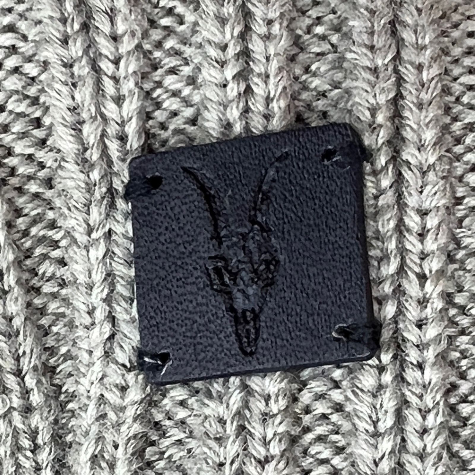 Allsaints Allsaints Ribbed Knit Scarf Serepentine Green Rectangular Size ONE SIZE - 4 Thumbnail