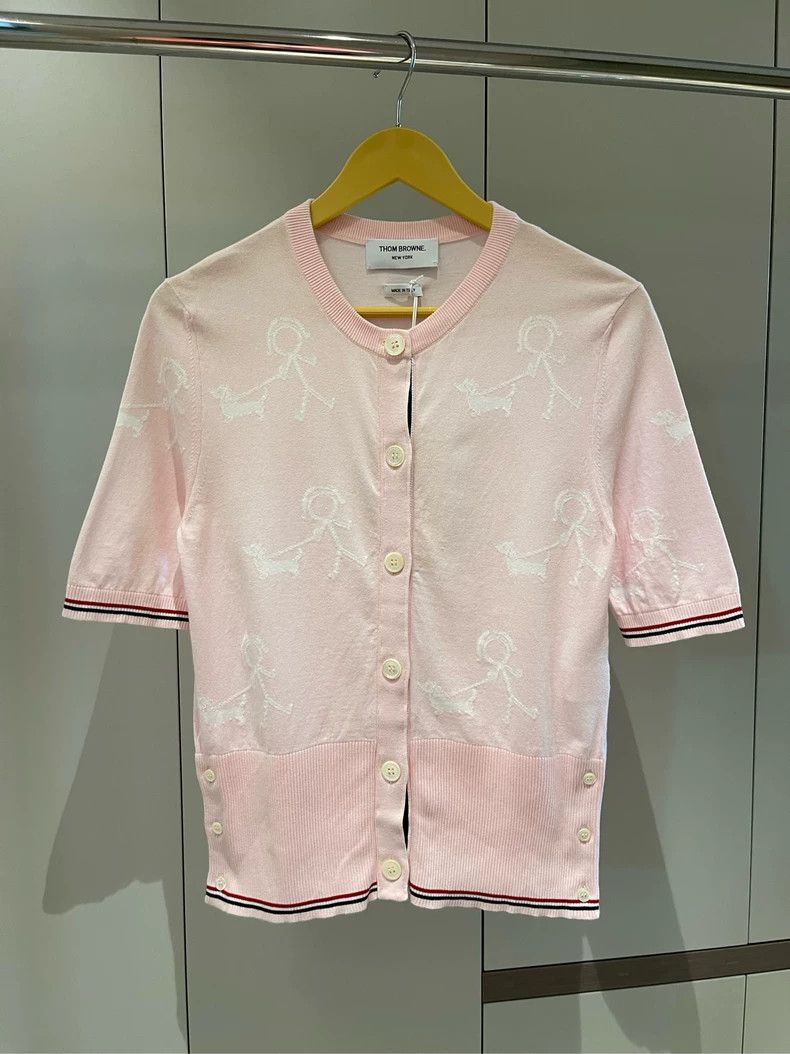 Thom Browne Thom browne Cherry blossom pink line villain stripe medium- Size S / US 4 / IT 40 - 2 Thumbnail