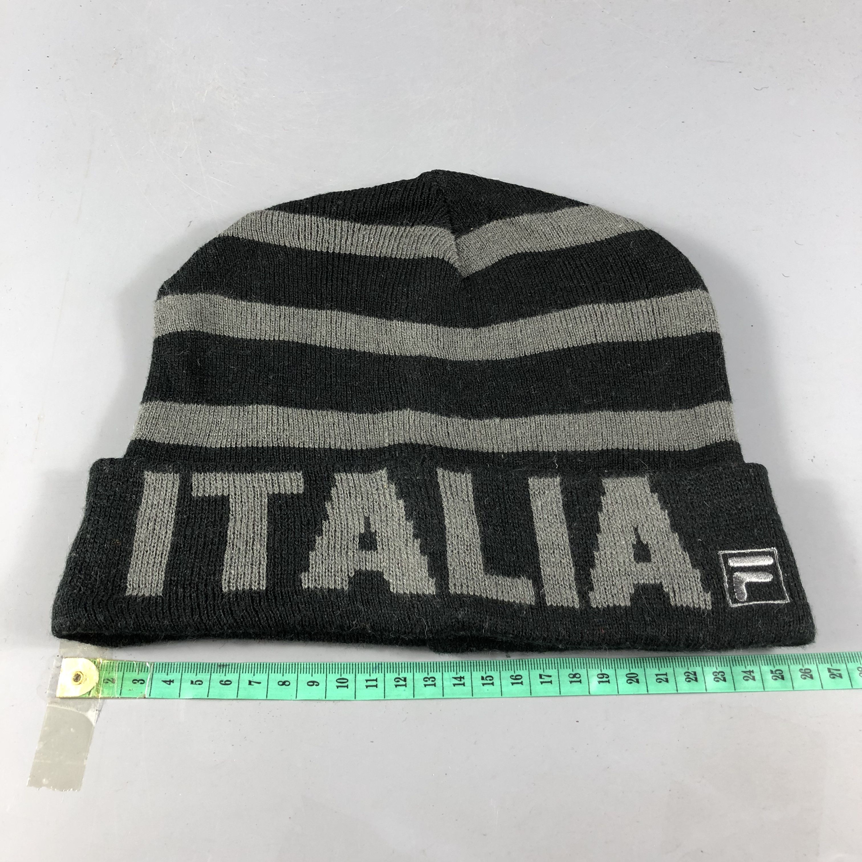 Fila Fila Italia Striped Beanie Snowcap Snow Hat B601 Size ONE SIZE - 3 Thumbnail