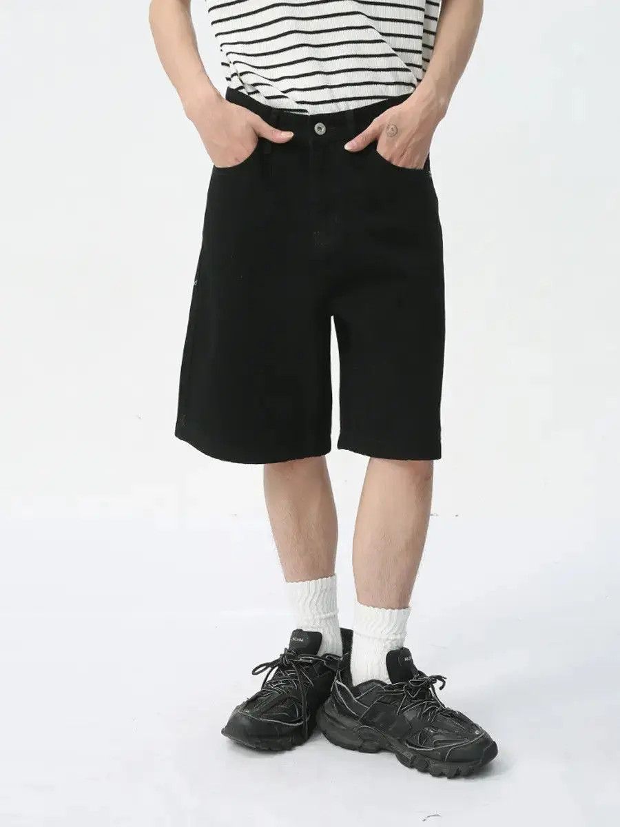 Japanese Brand Retro loose straight denim shorts Size US 32 / EU 48 - 2 Thumbnail