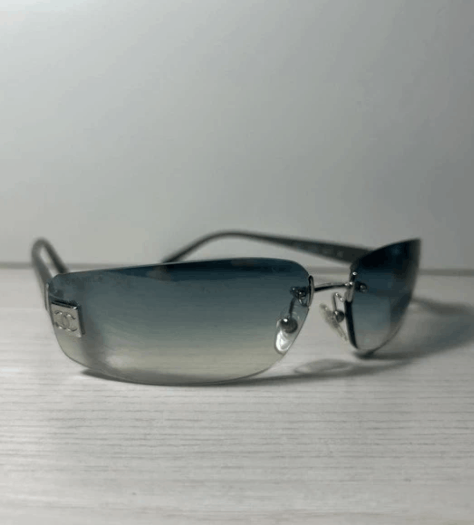 Chanel CHANEL Sunglasses 4018 ICONIC LOGO Rimless Rhinestone 4017 Size ONE SIZE - 2 Thumbnail