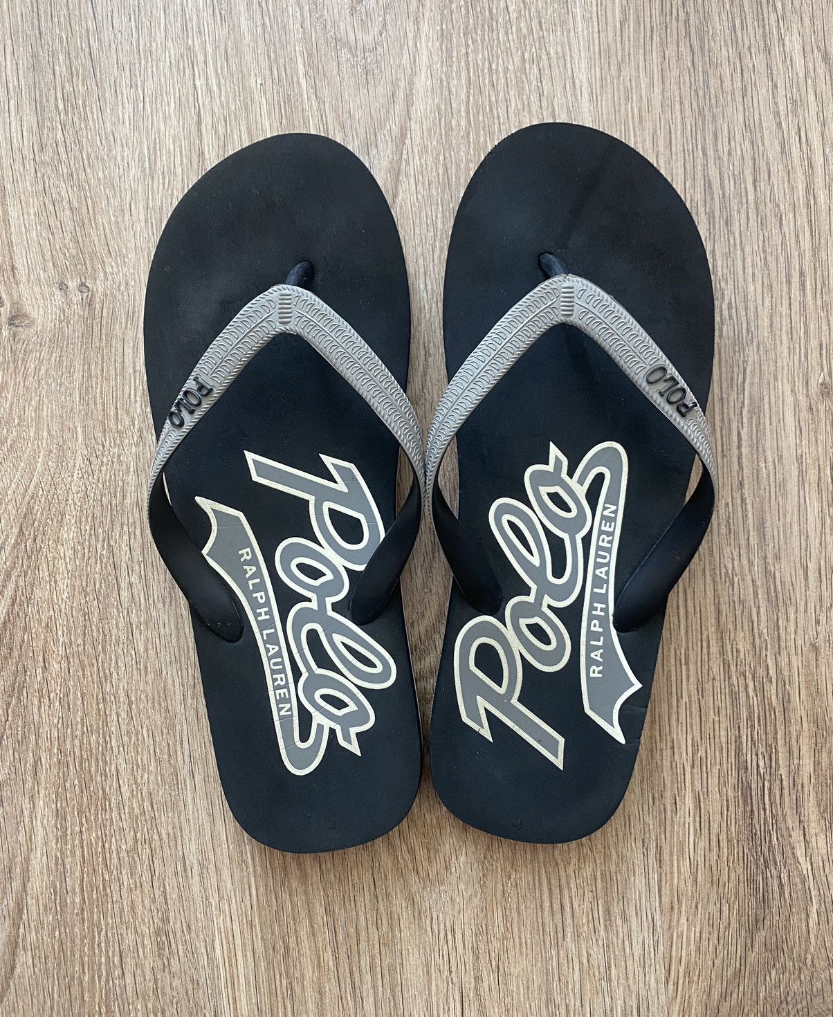 Polo Ralph Lauren ❗️NEW ❗️Polo Ralph Lauren Black big logo flip flops Size US 9.5 / EU 42-43 - 4 Thumbnail