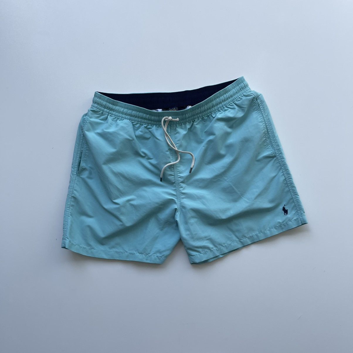 Polo Ralph Lauren × Ralph Lauren Polo Ralph Lauren Nylon Logo Swim Shorts Turquoise Size US 38 / EU 54 - 1 Thumbnail